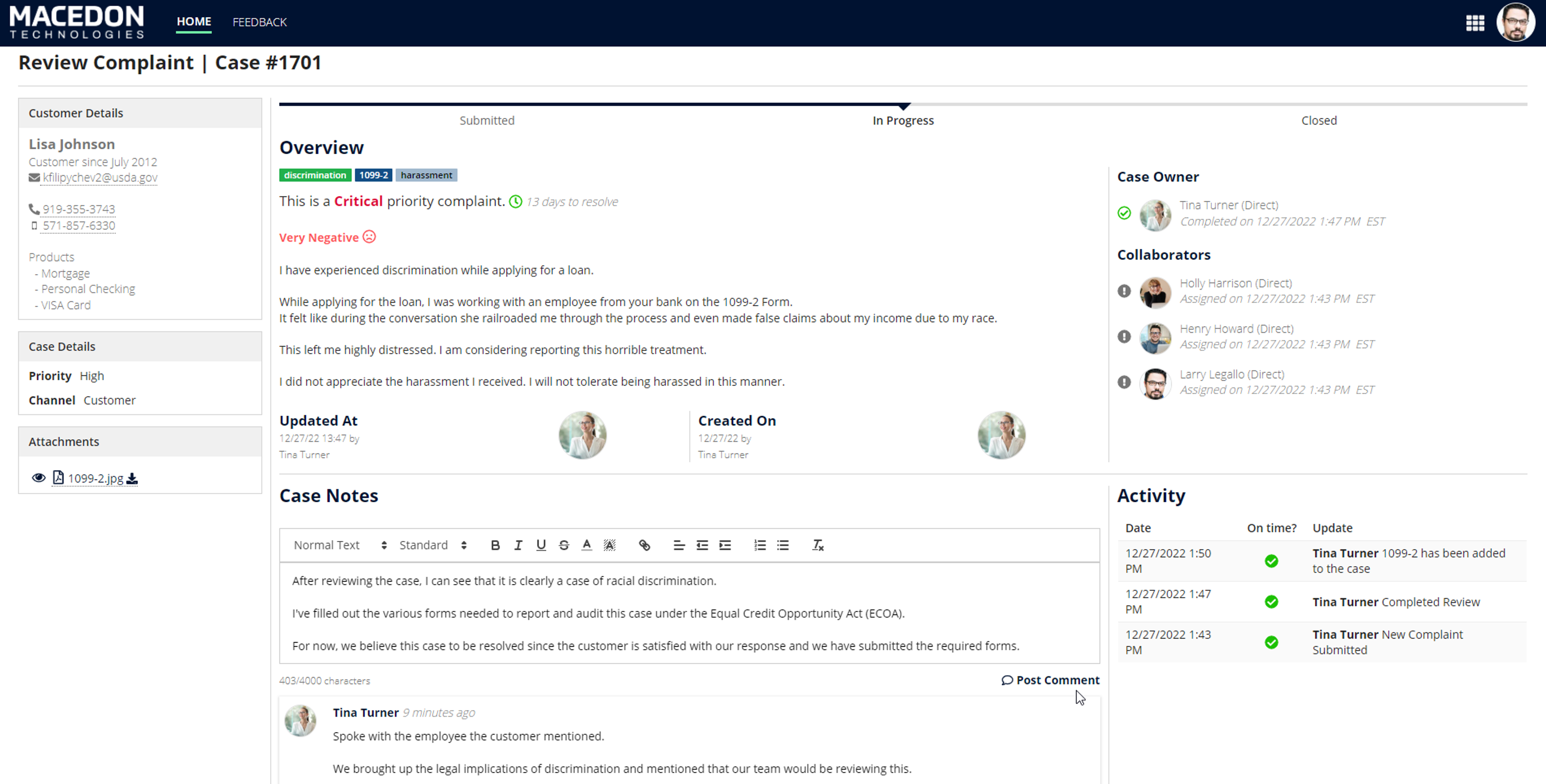 Complaints Management screenshot 3
