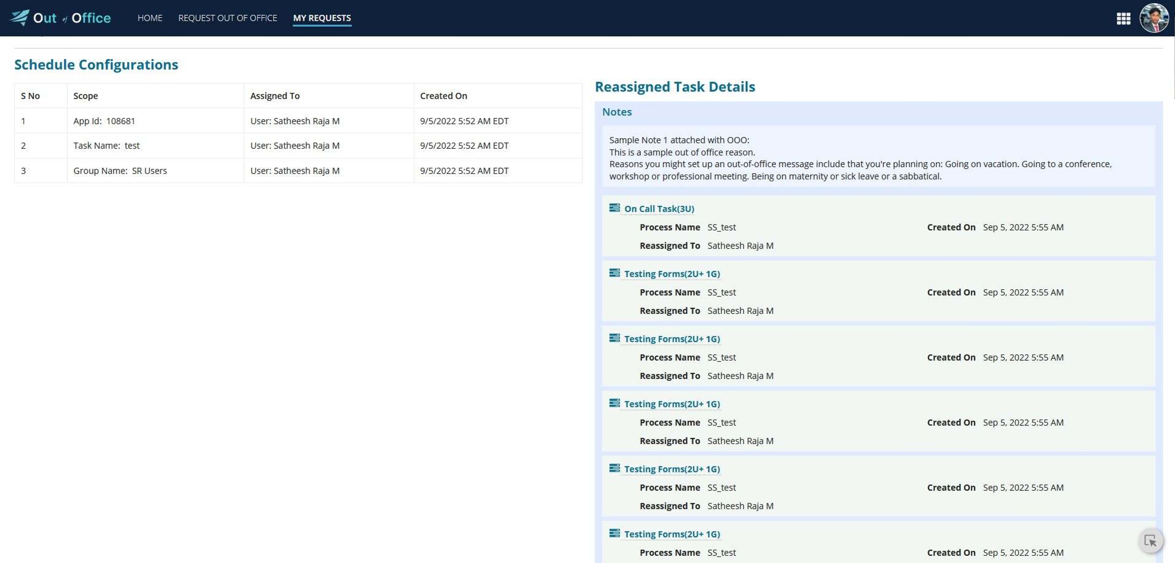 Out of Office screenshot 4