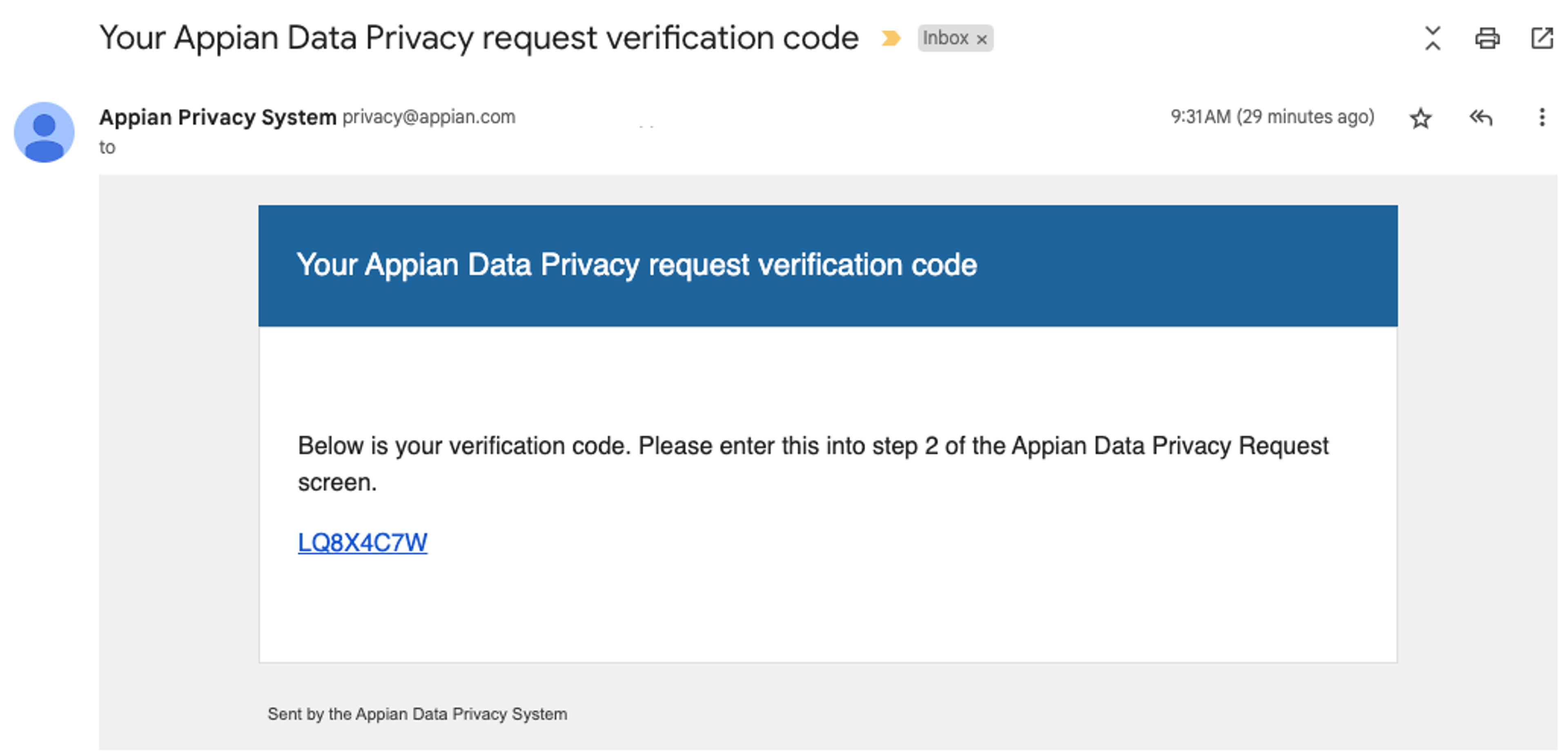 Appian Data Privacy screenshot 2