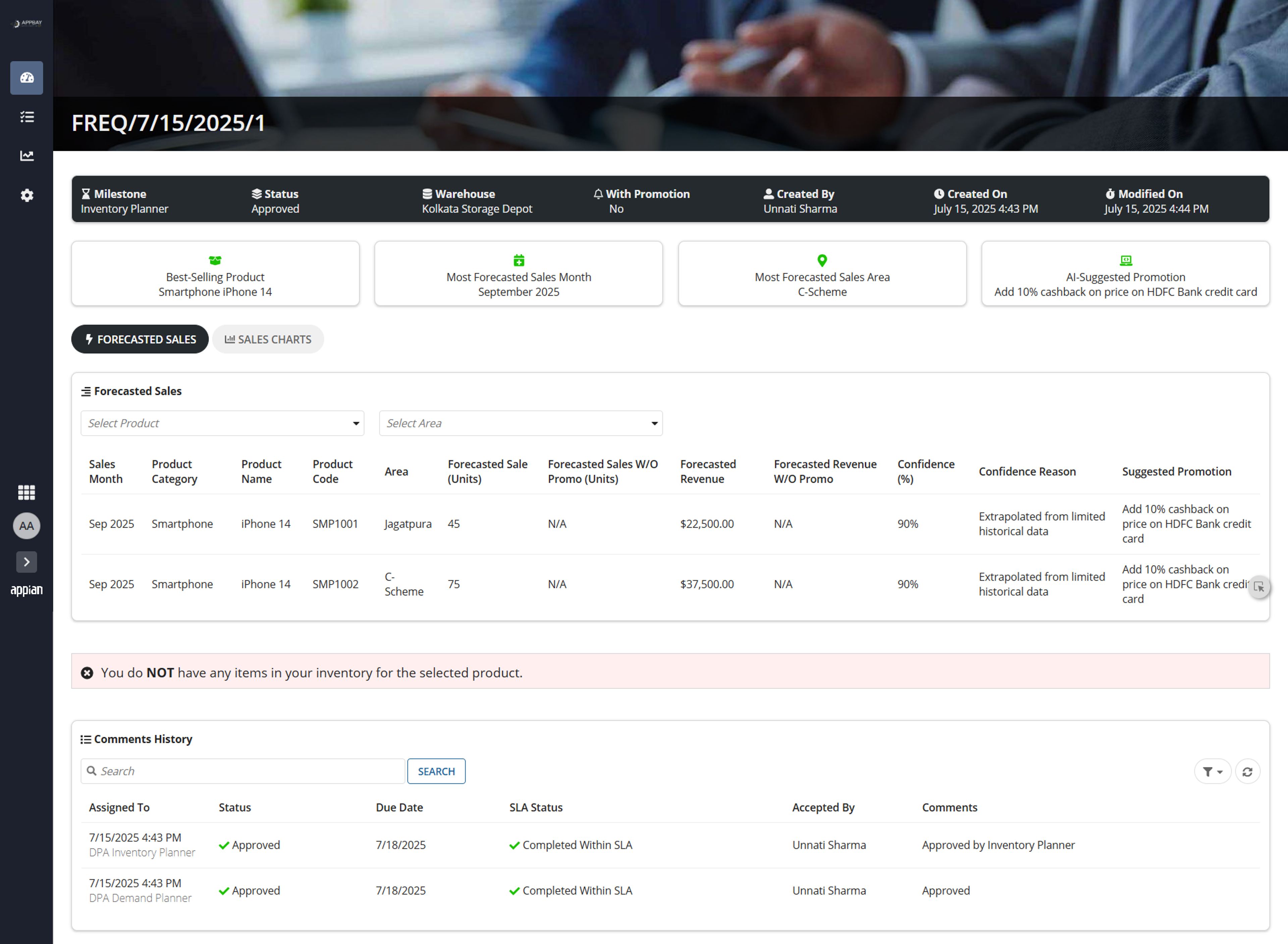 Appbay Demand Forecasting Edge - Demand Planning with AI screenshot 2