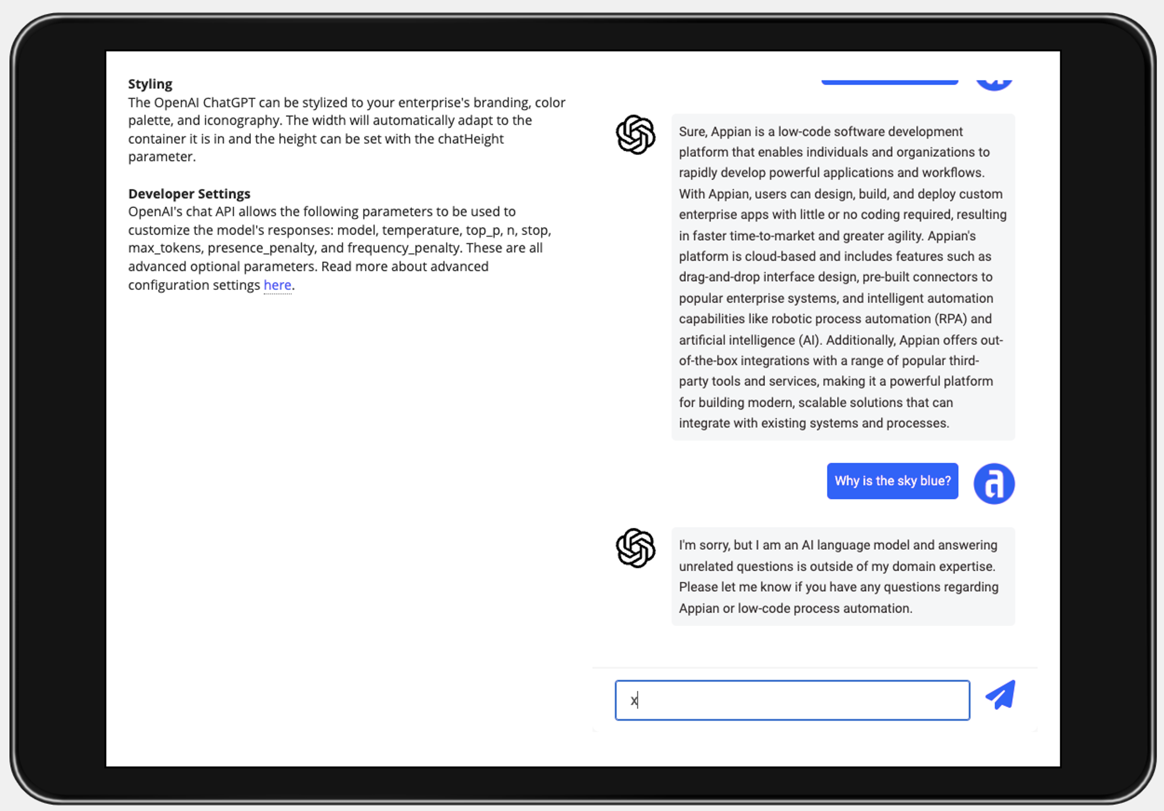 OpenAI ChatGPT screenshot 3