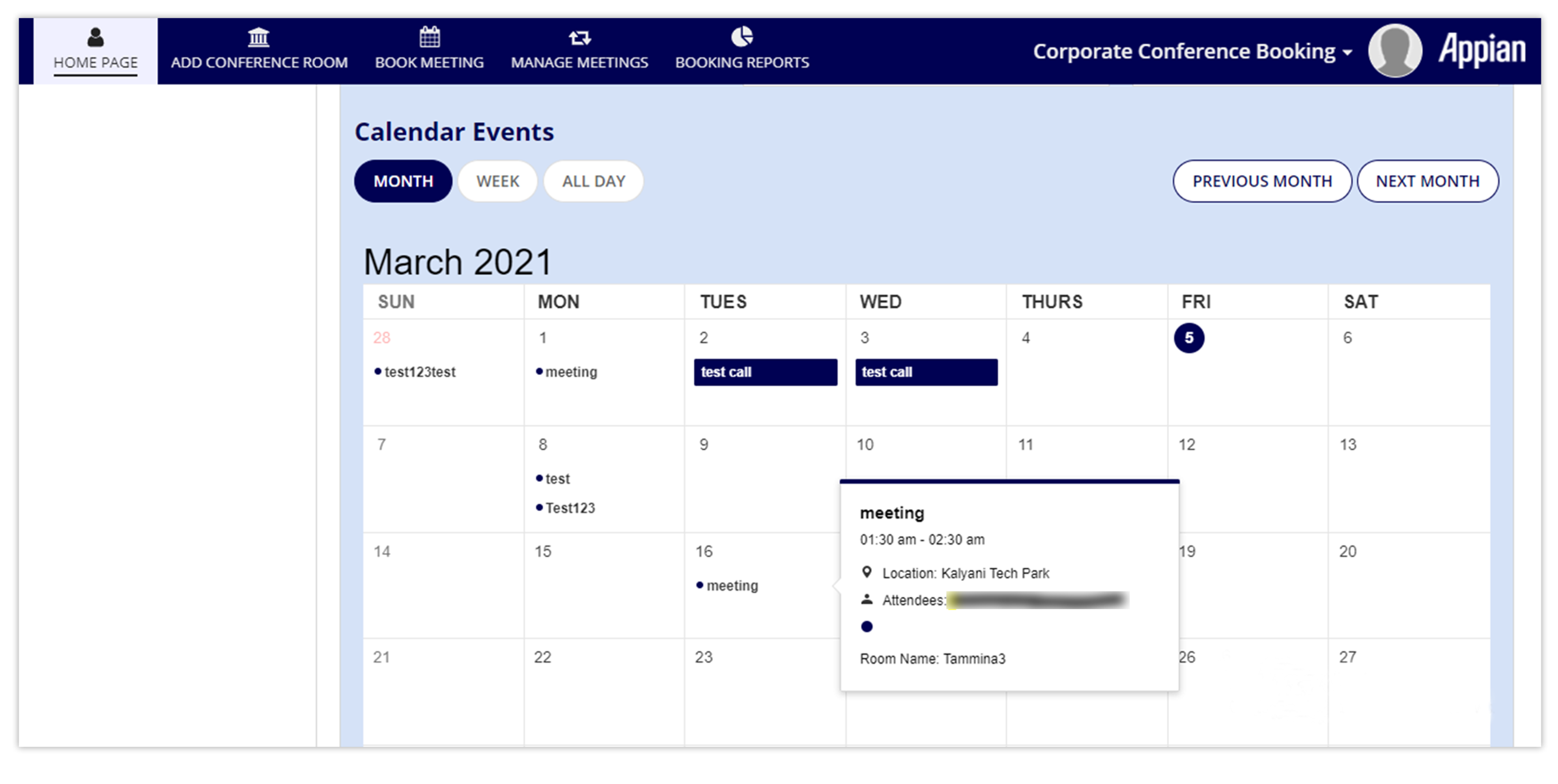 Corporate Conference Booking screenshot 6