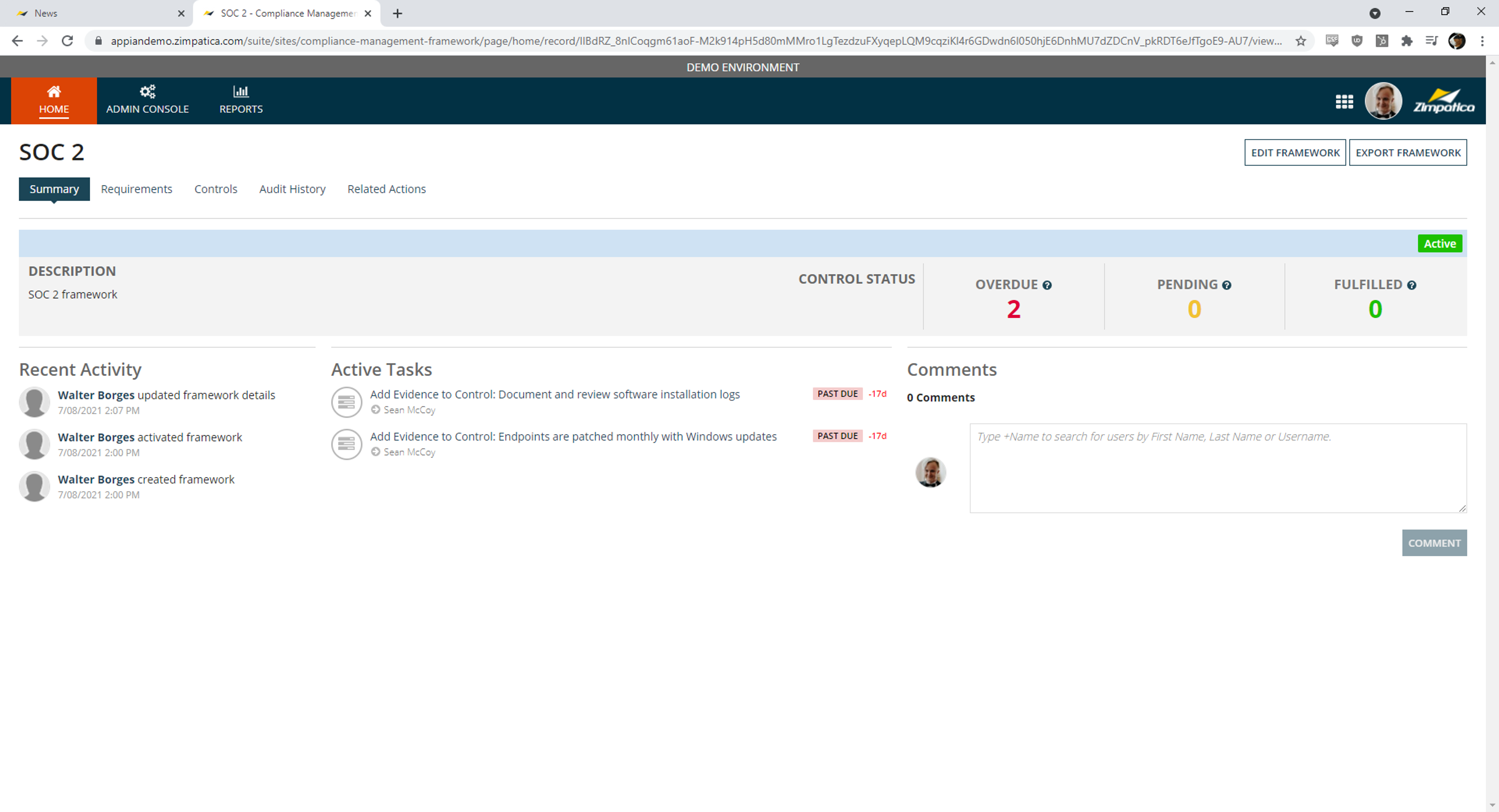 Compliance Management Application screenshot 5