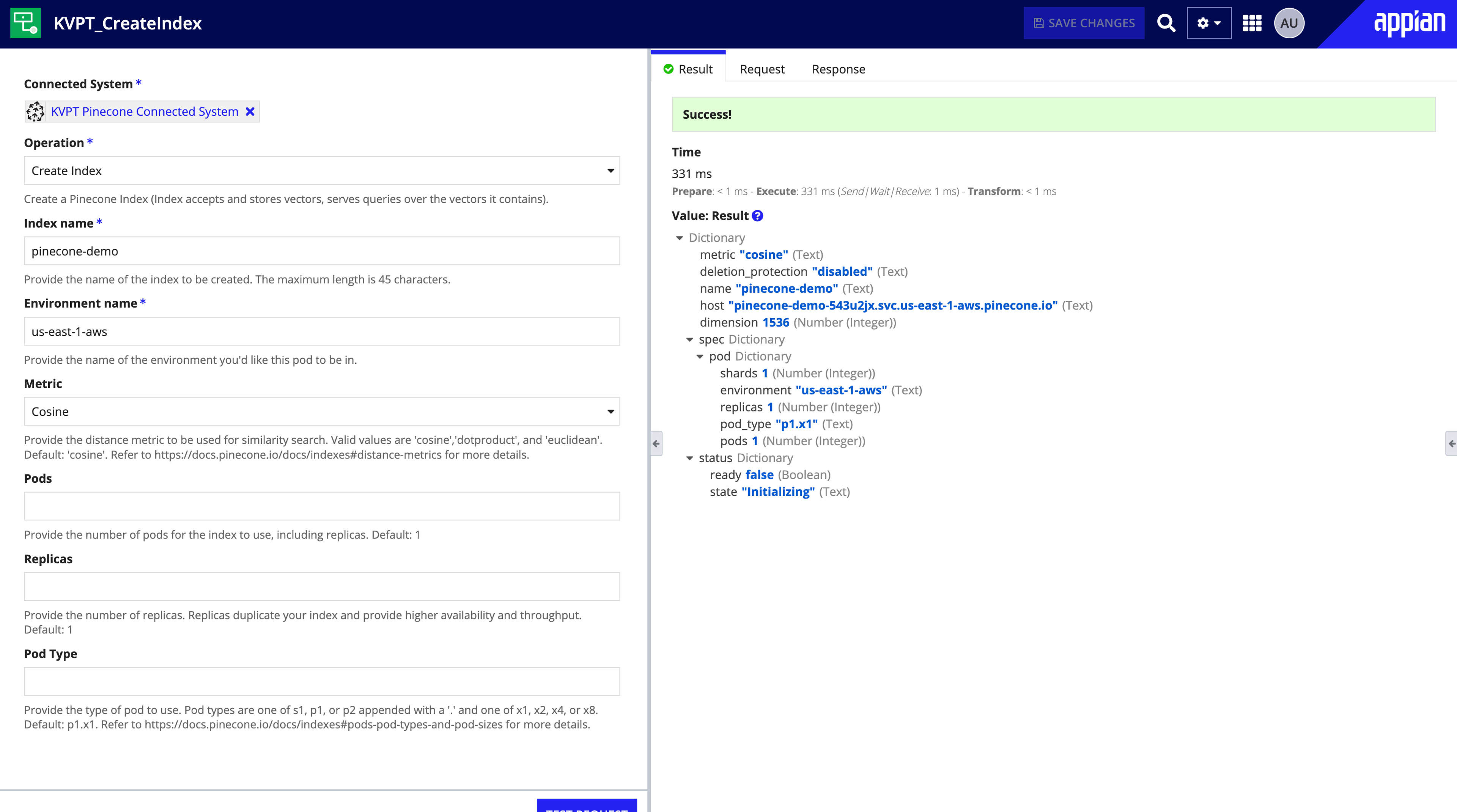 Pinecone screenshot 1