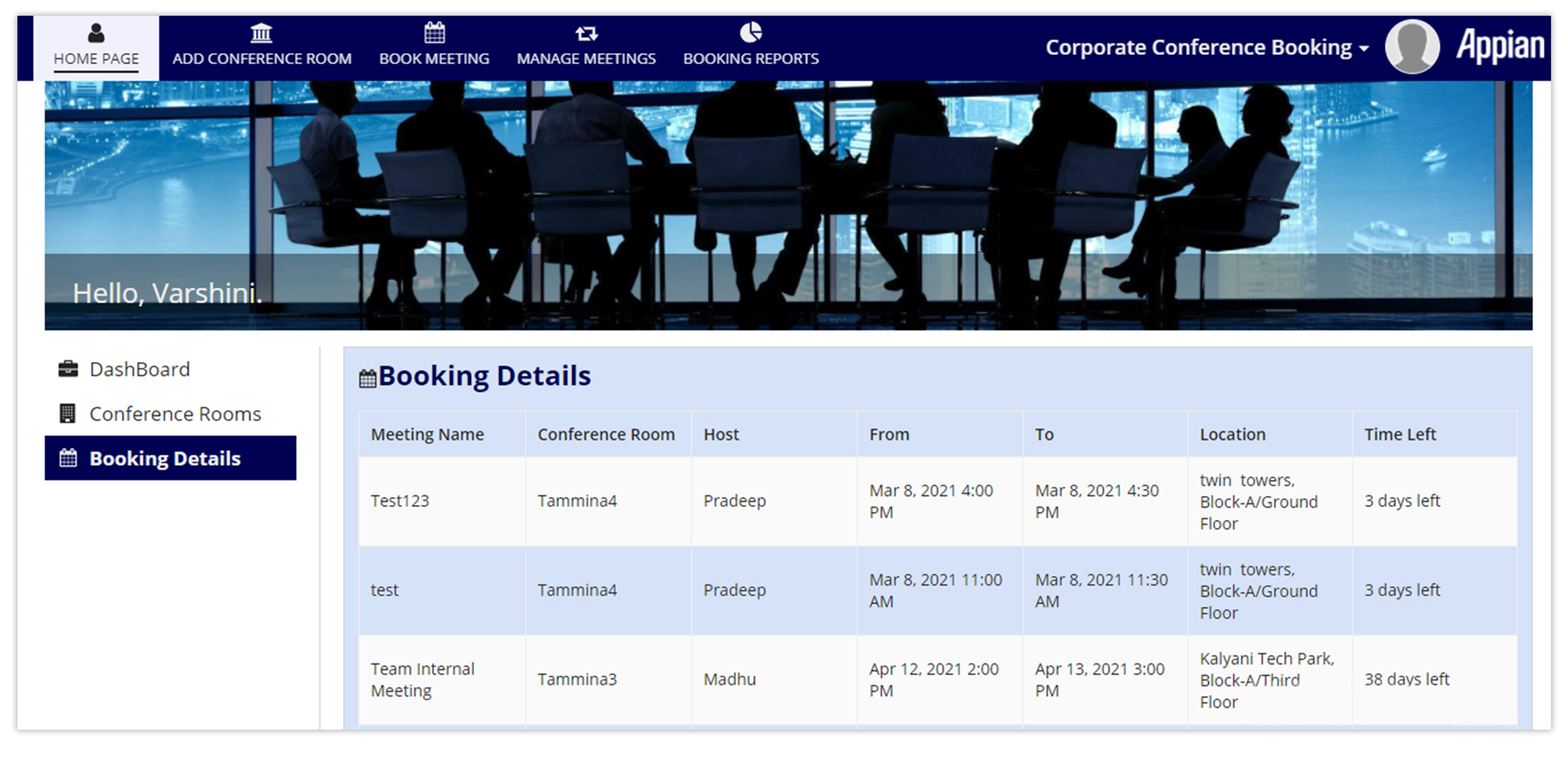 Corporate Conference Booking screenshot 12