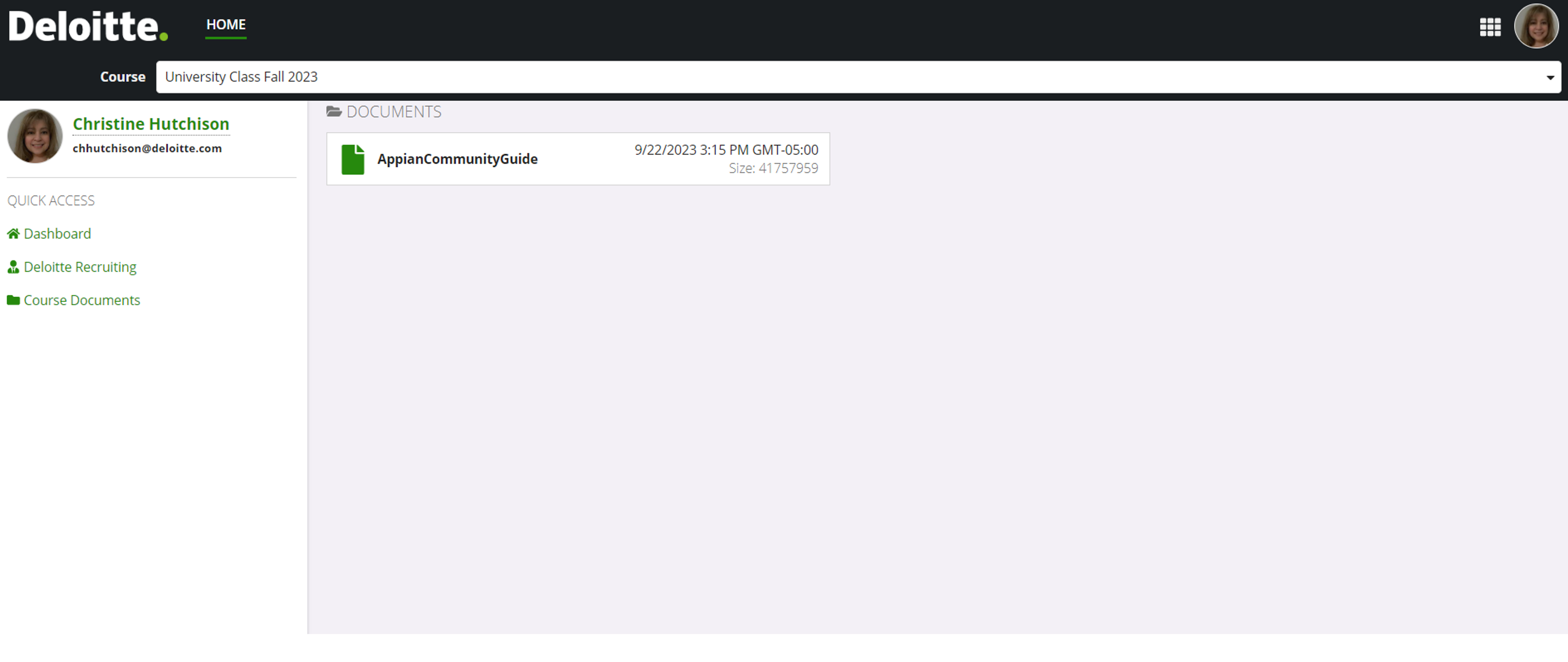Deloitte Training Application screenshot 2