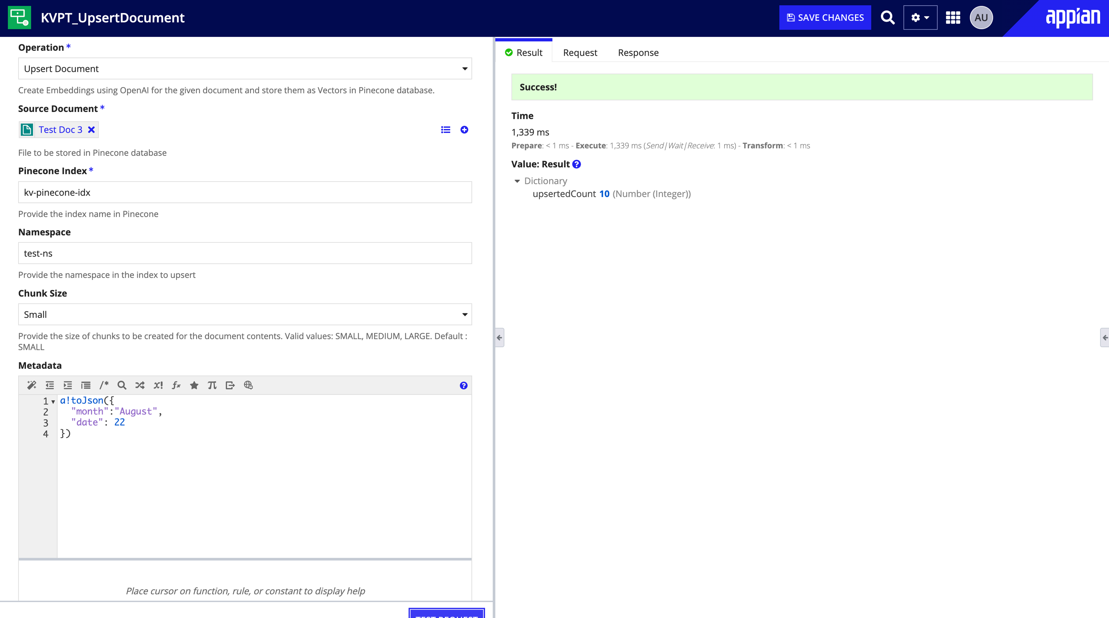 Pinecone screenshot 2