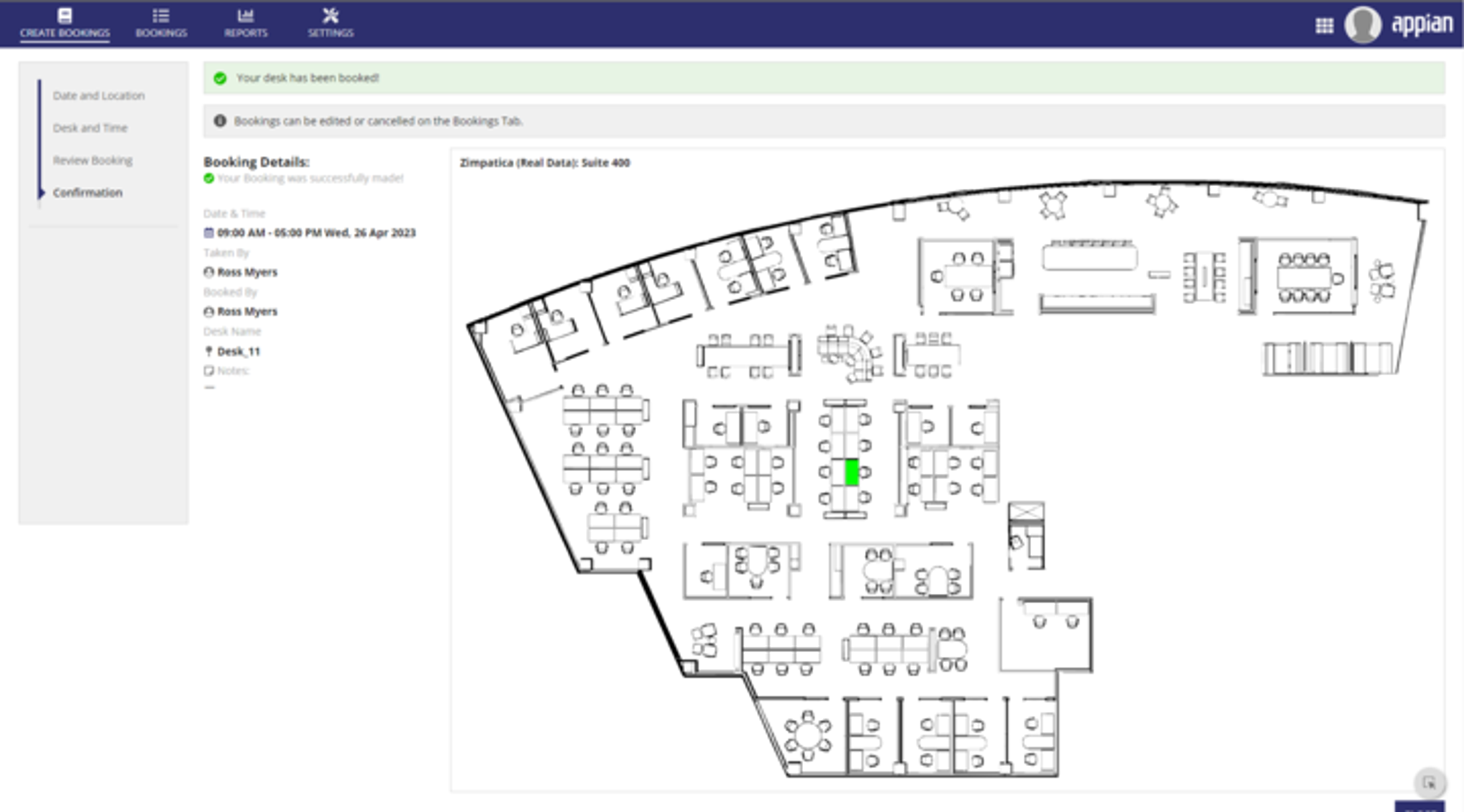 Hoteling Desk Reservation screenshot 3