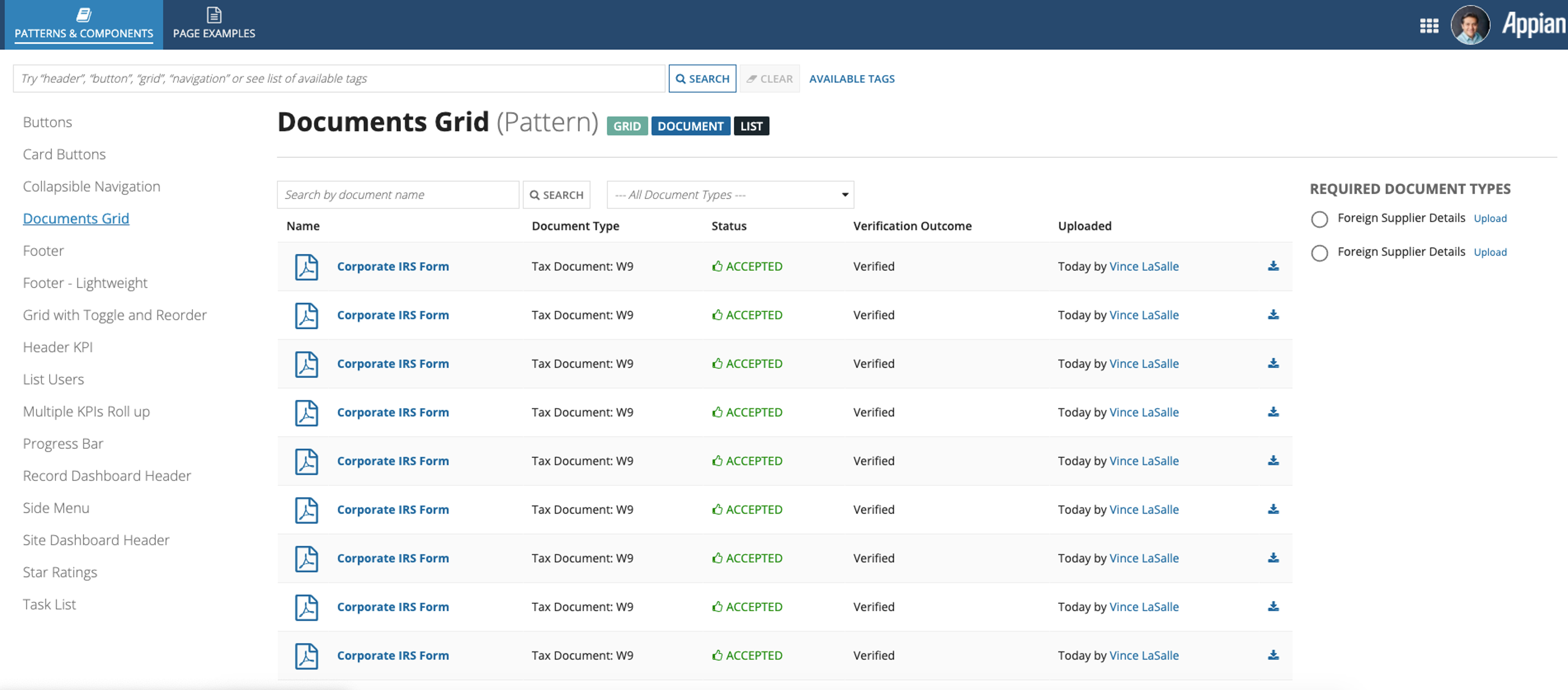 Common Interface Patterns and Components screenshot 1