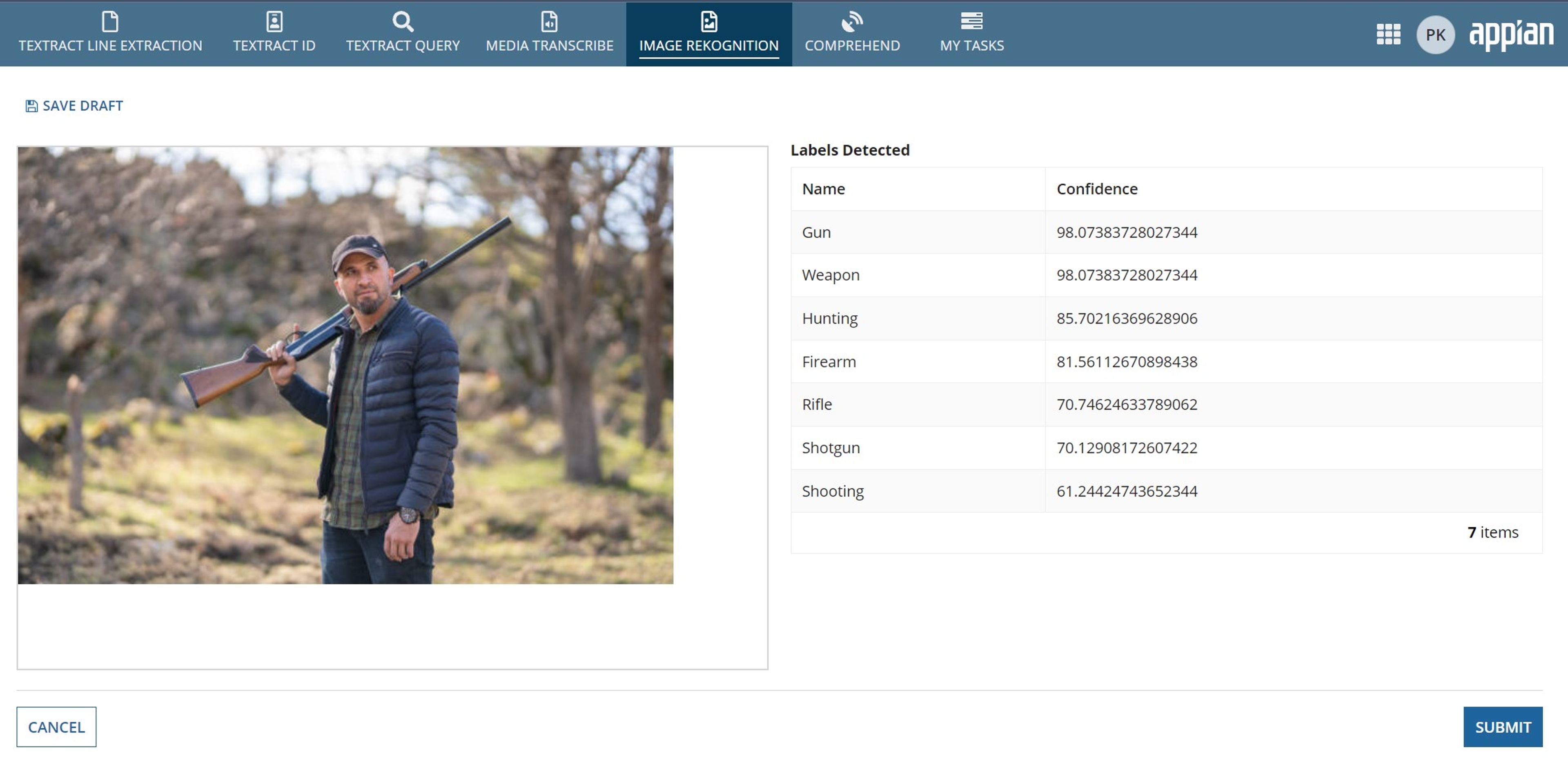 AWS Document Understanding Reference App screenshot 5