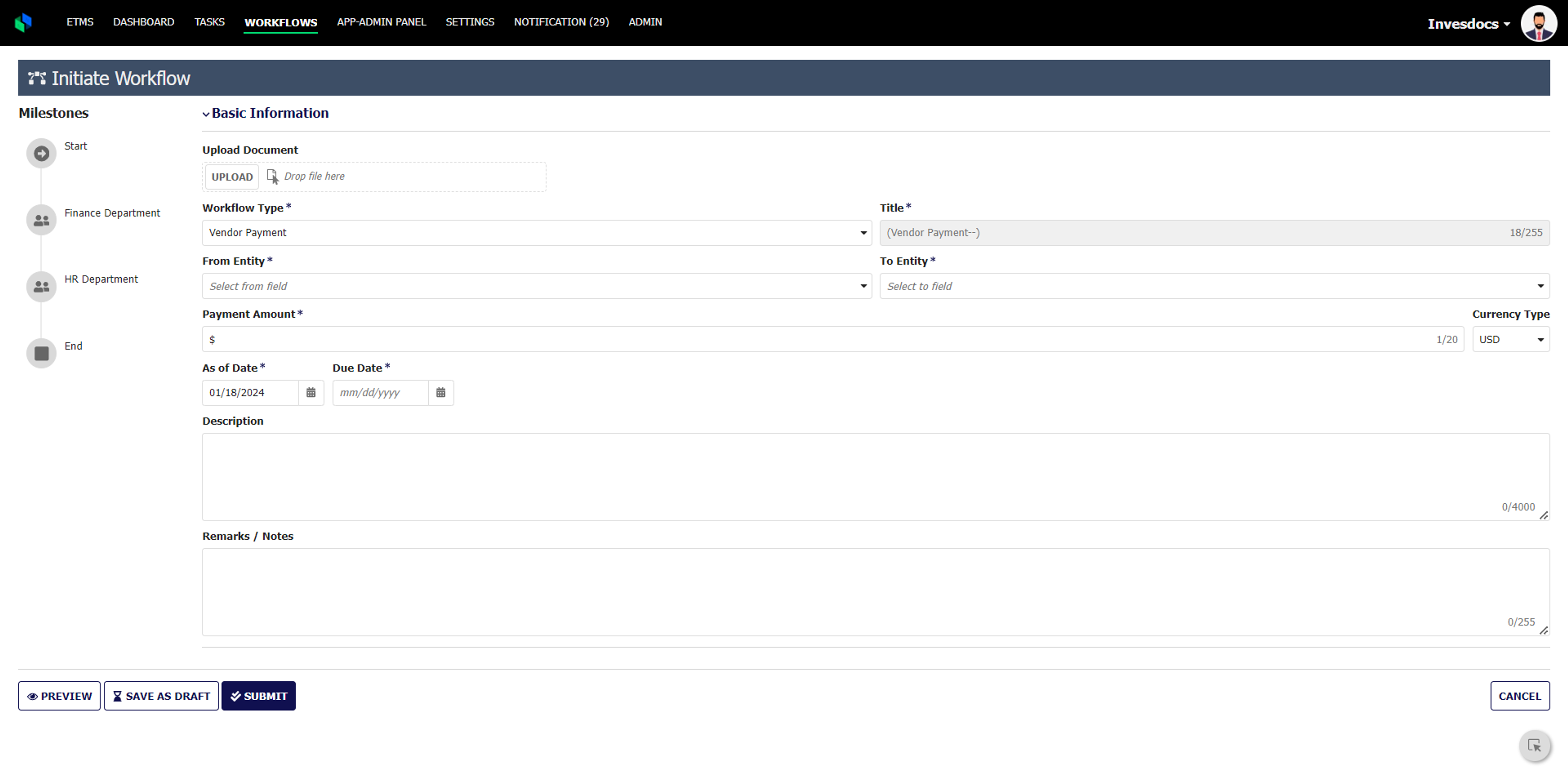 InvesDocs screenshot 1