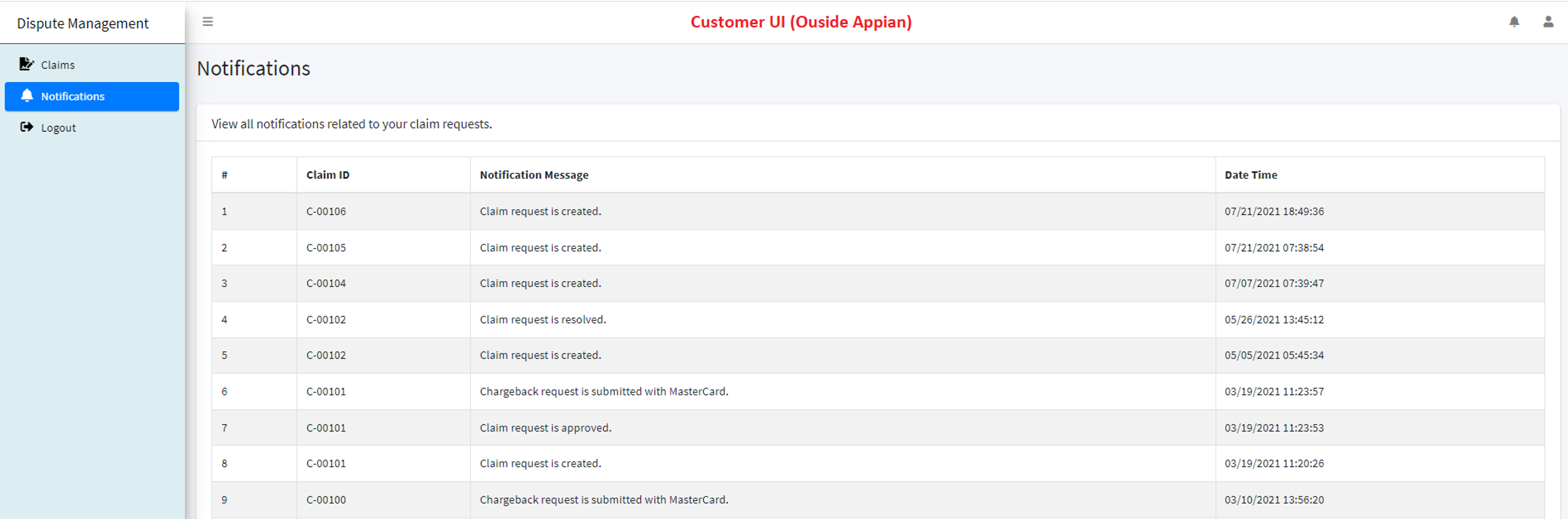 Self Service for Dispute Management (SSDM) screenshot 7