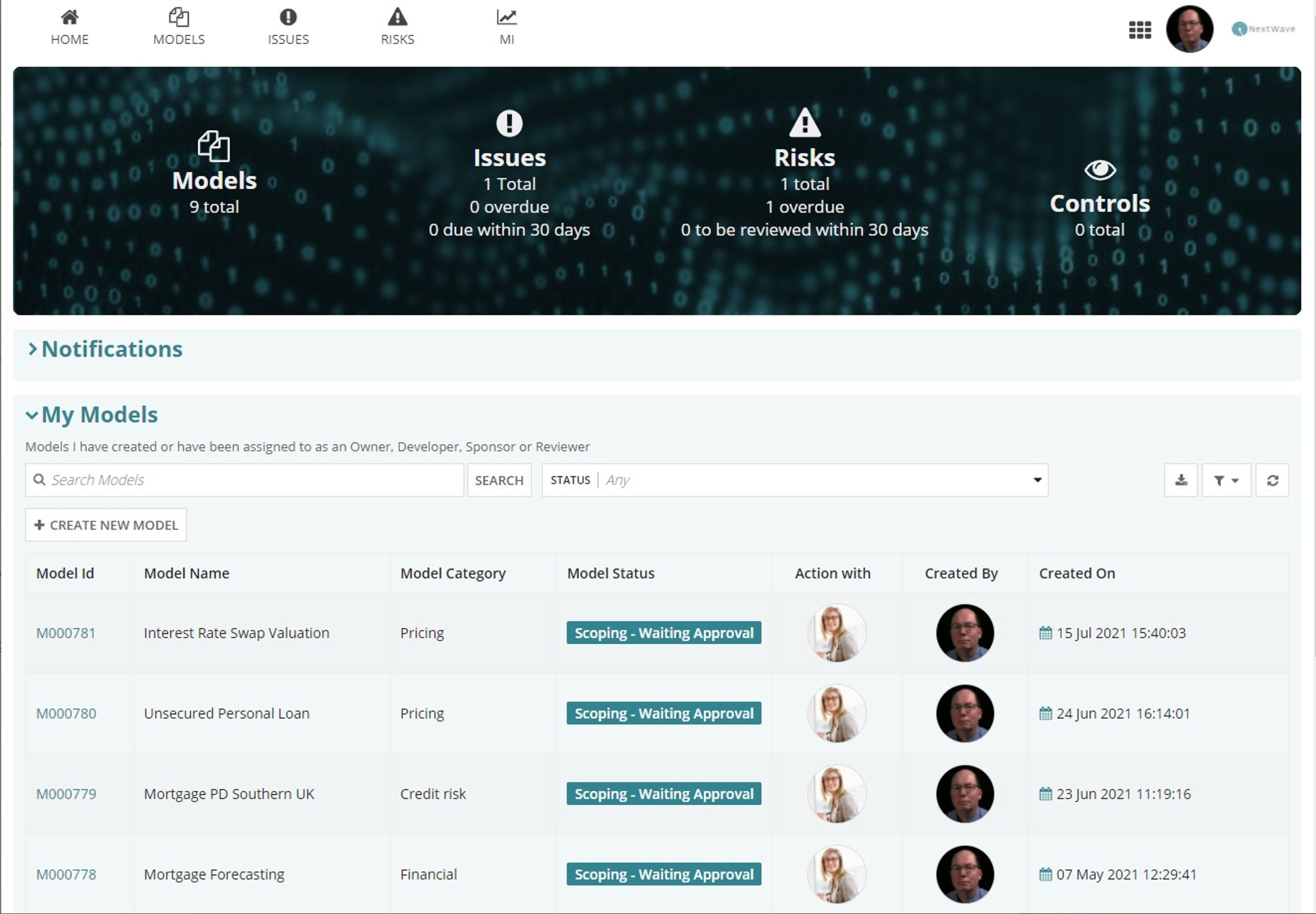 Model Risk Manager screenshot 1