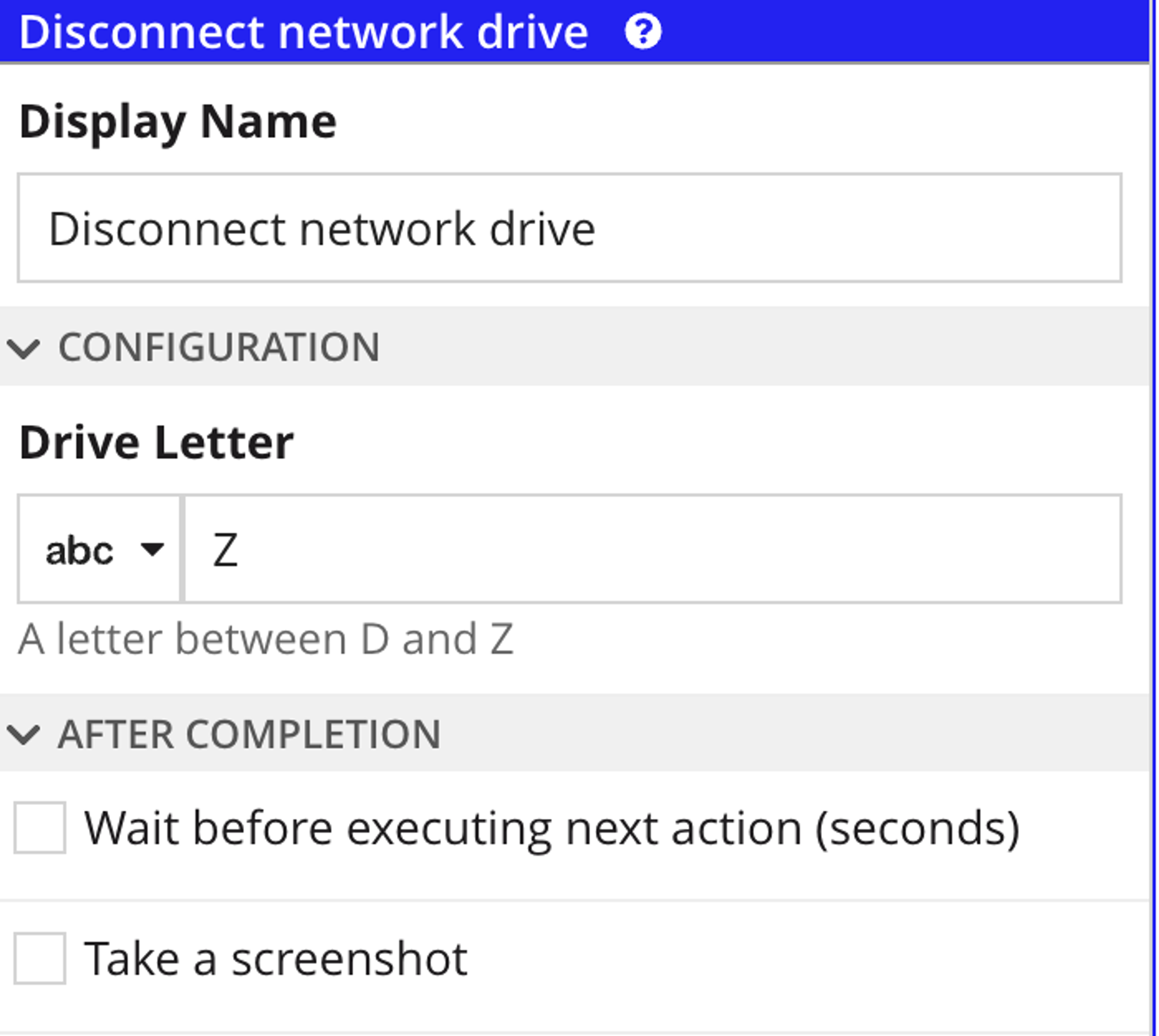 Appian RPA Map Network Drive Utility screenshot 2