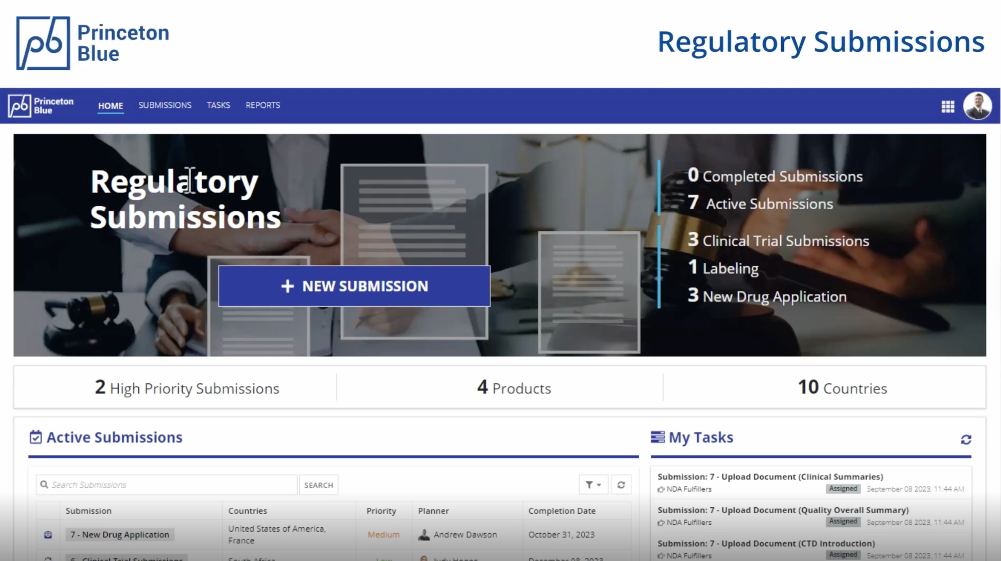 Regulatory Submissions screenshot 1