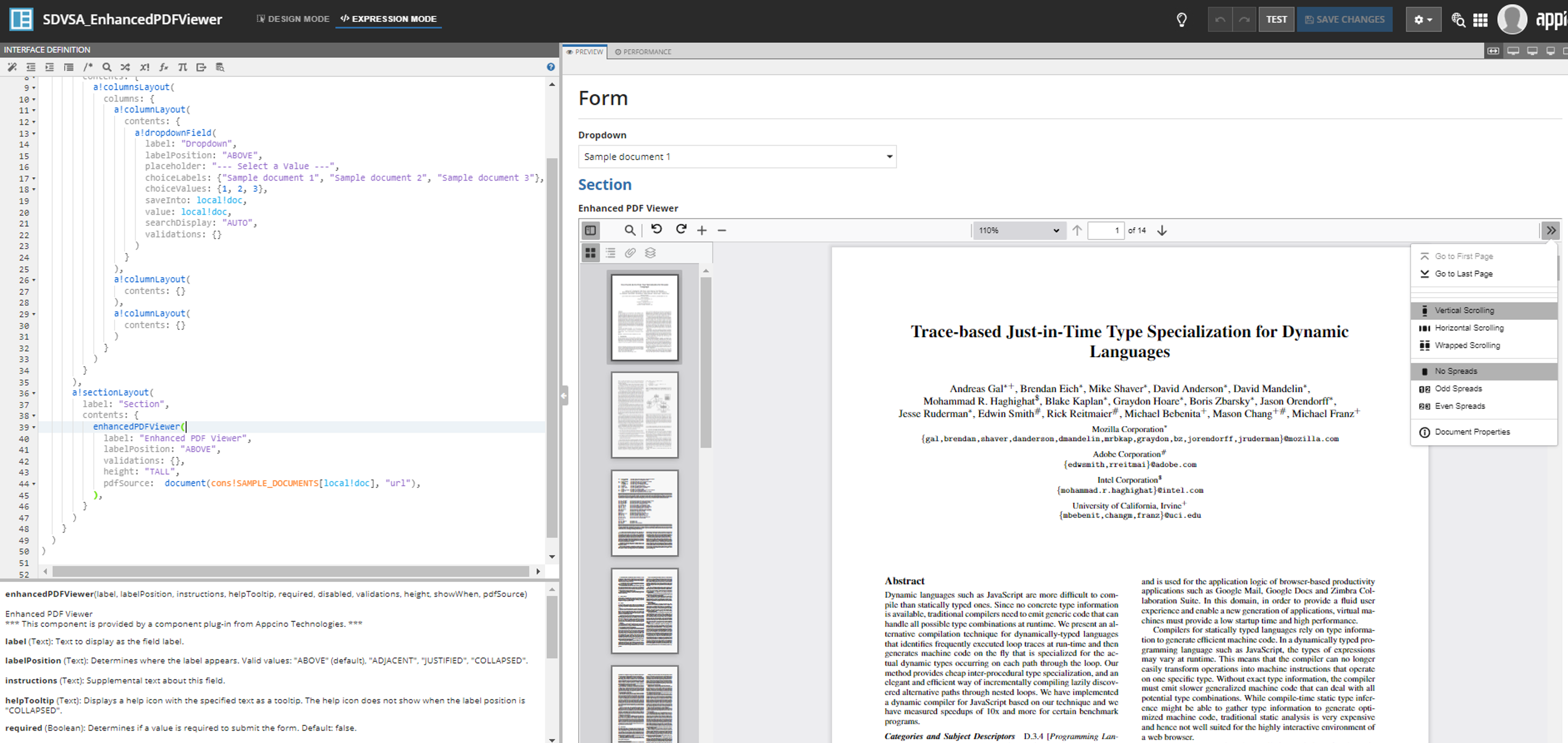 enhancedDocumentViewer screenshot 2