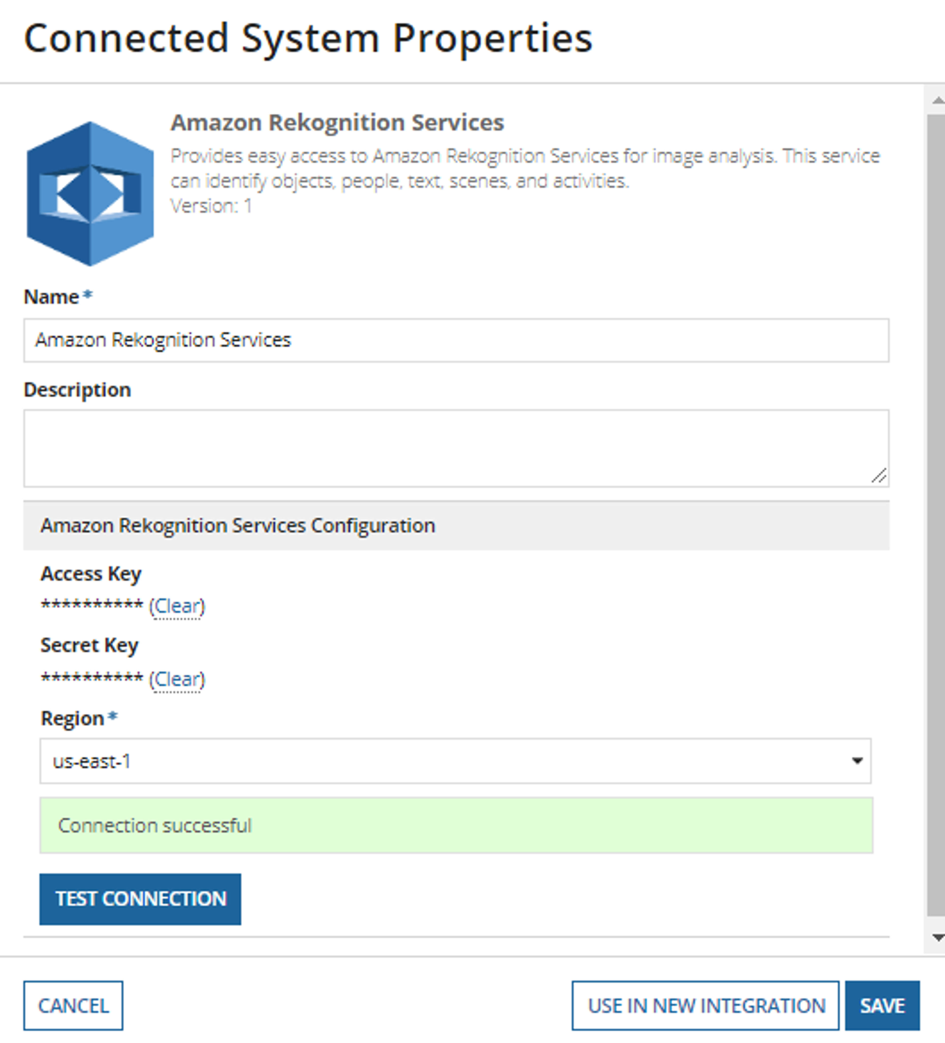 Amazon Rekognition screenshot 2