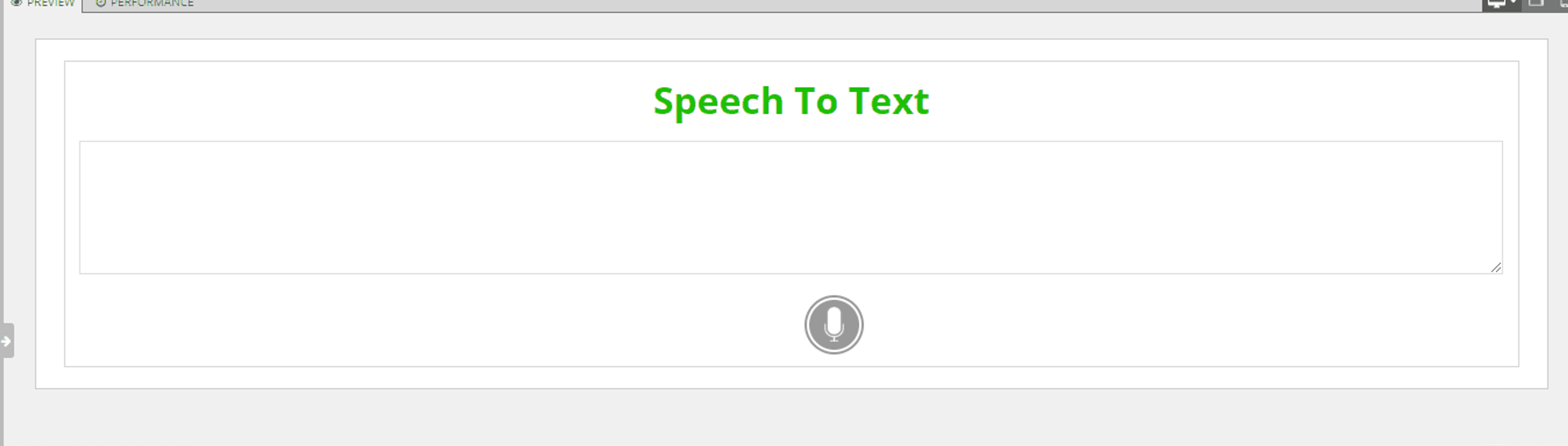 Web Speech to Text screenshot 1