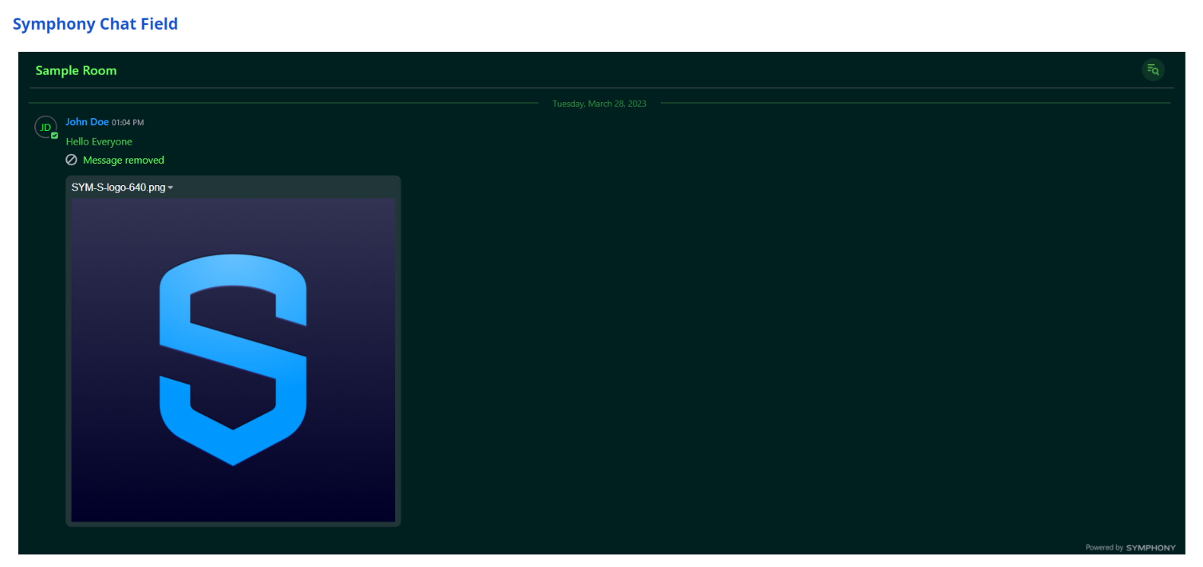 Symphony Messaging Component screenshot 4