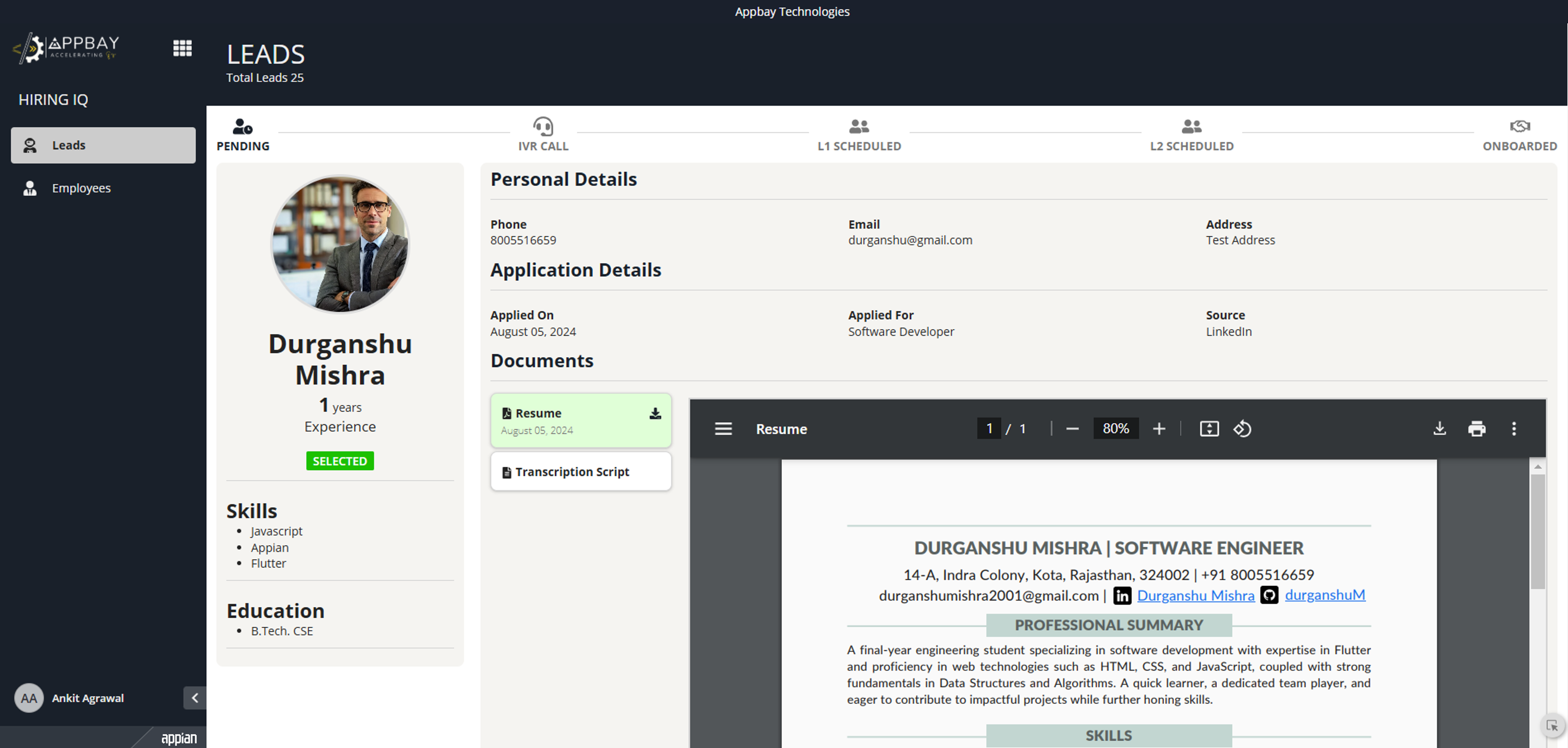 Appbay Hiring IQ screenshot 2