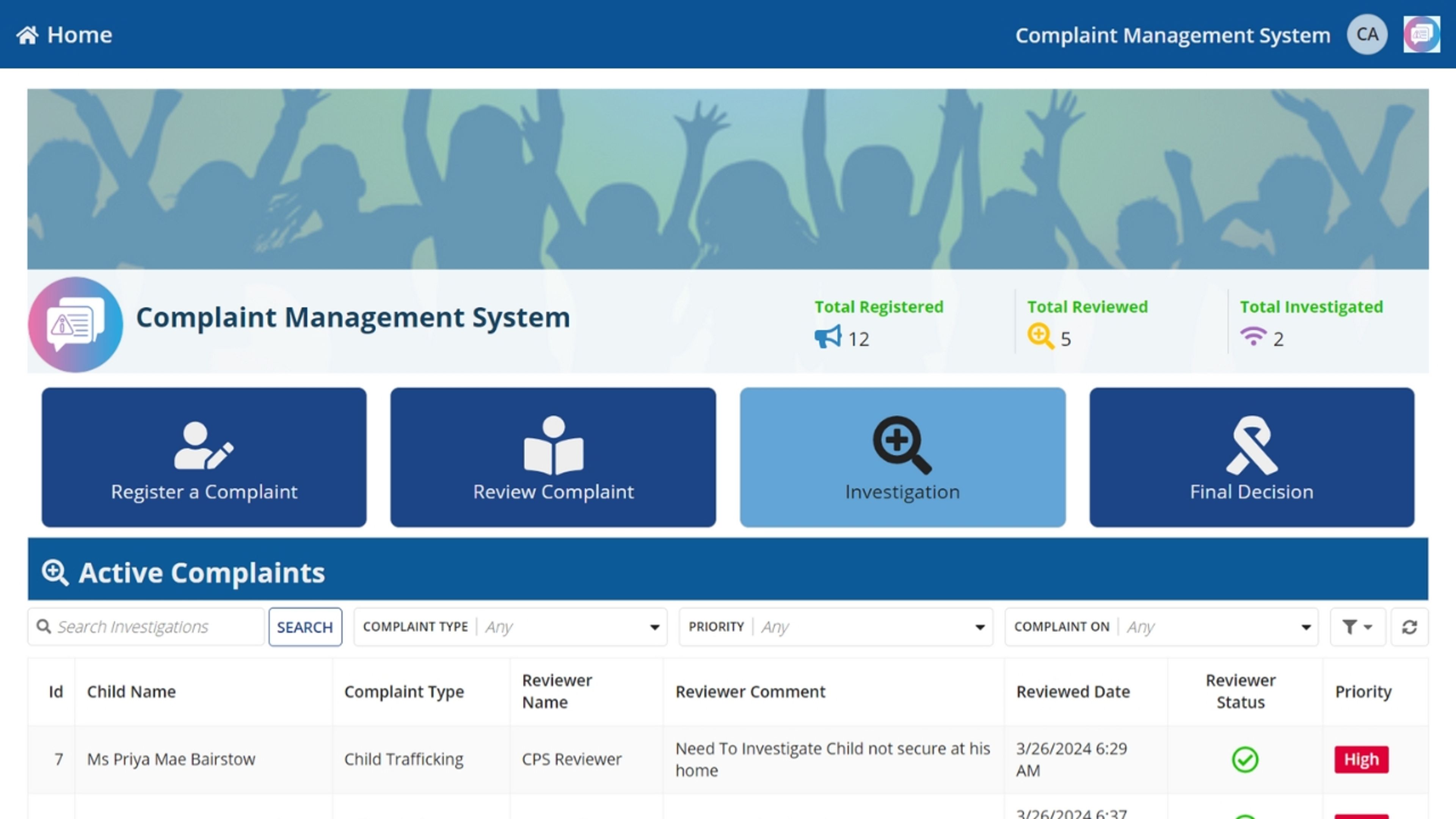 Complaint Management System screenshot 11