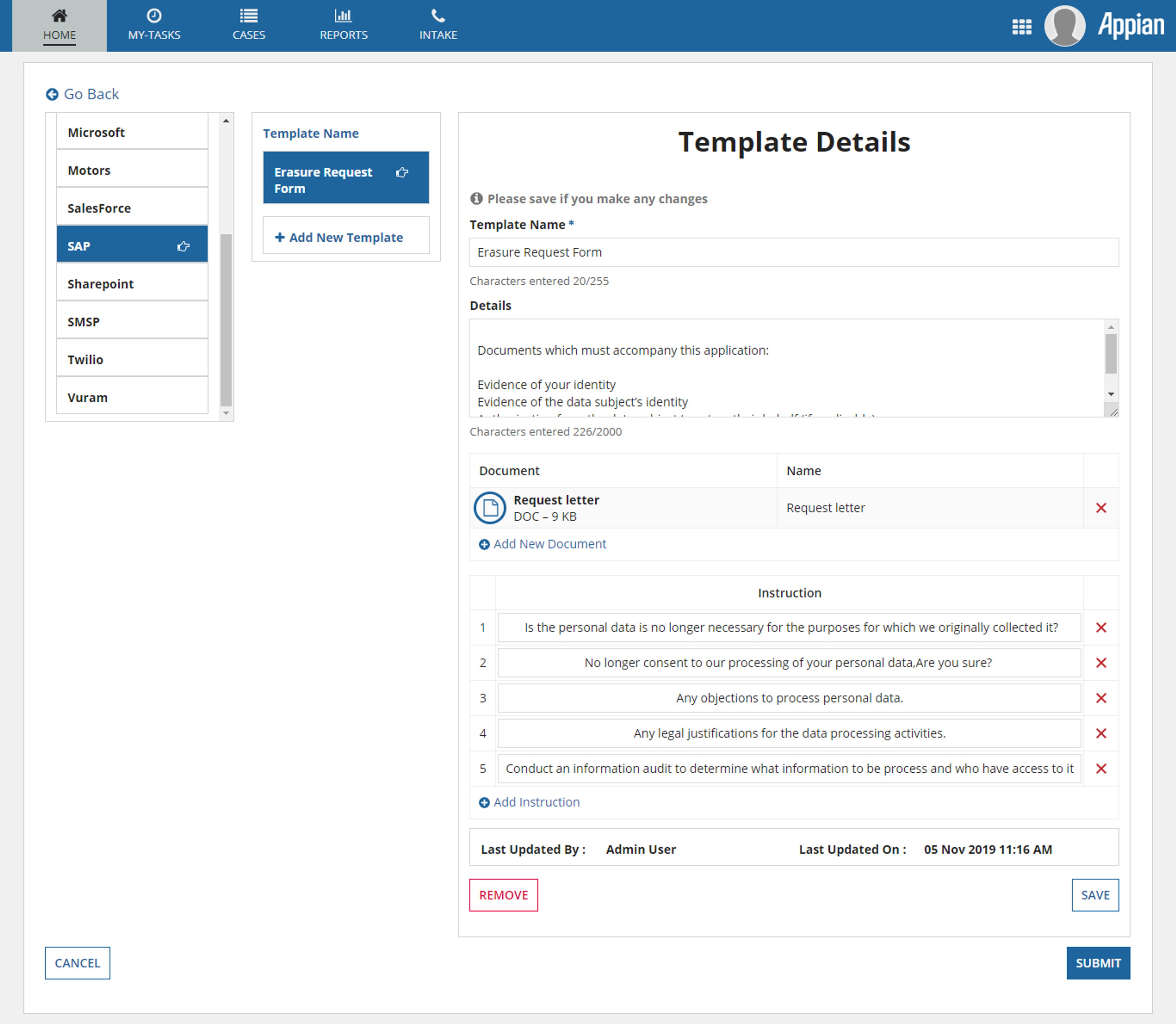 Data Subject & Security Request System screenshot 11