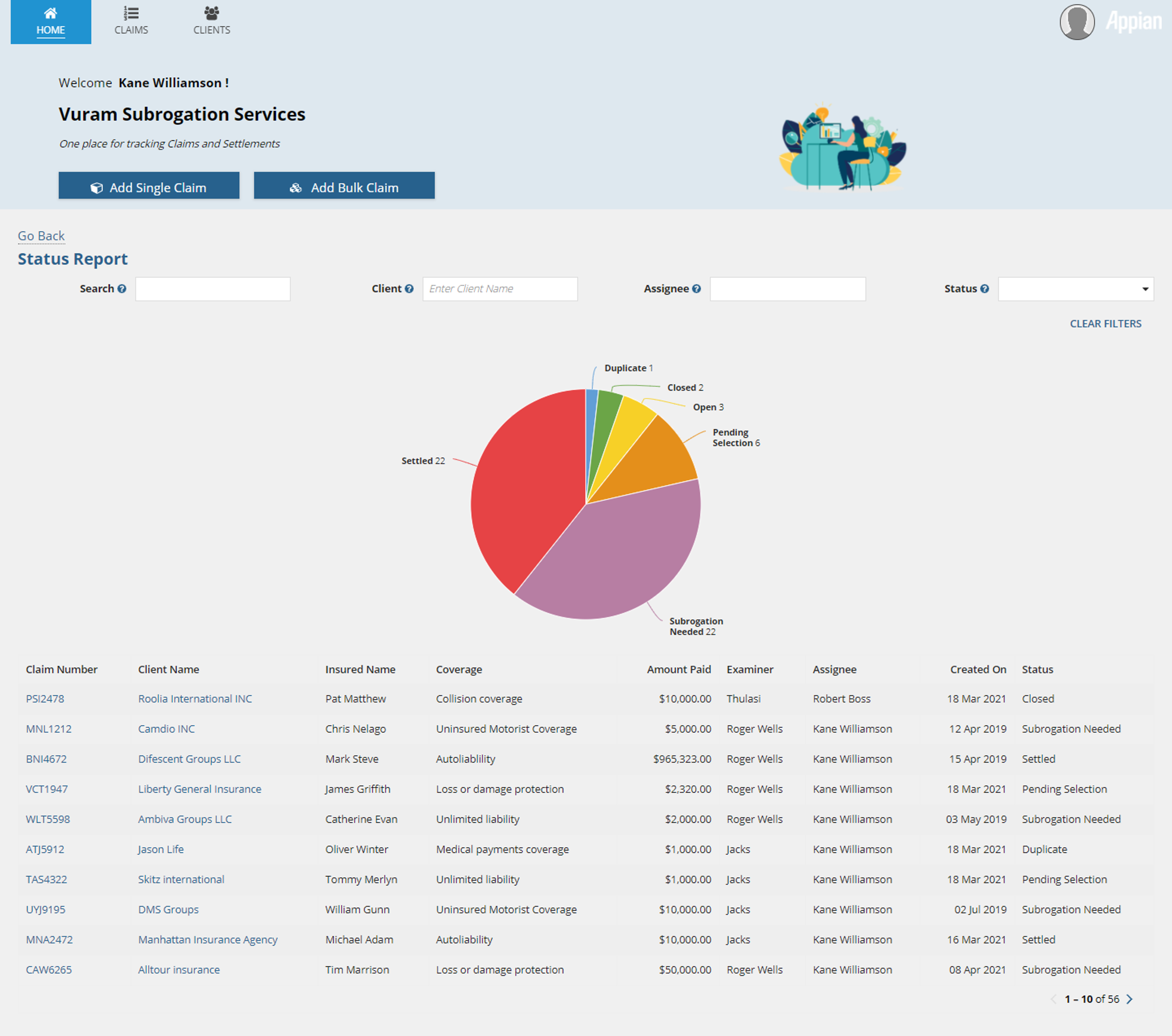 Subrogation Claims Management System screenshot 8