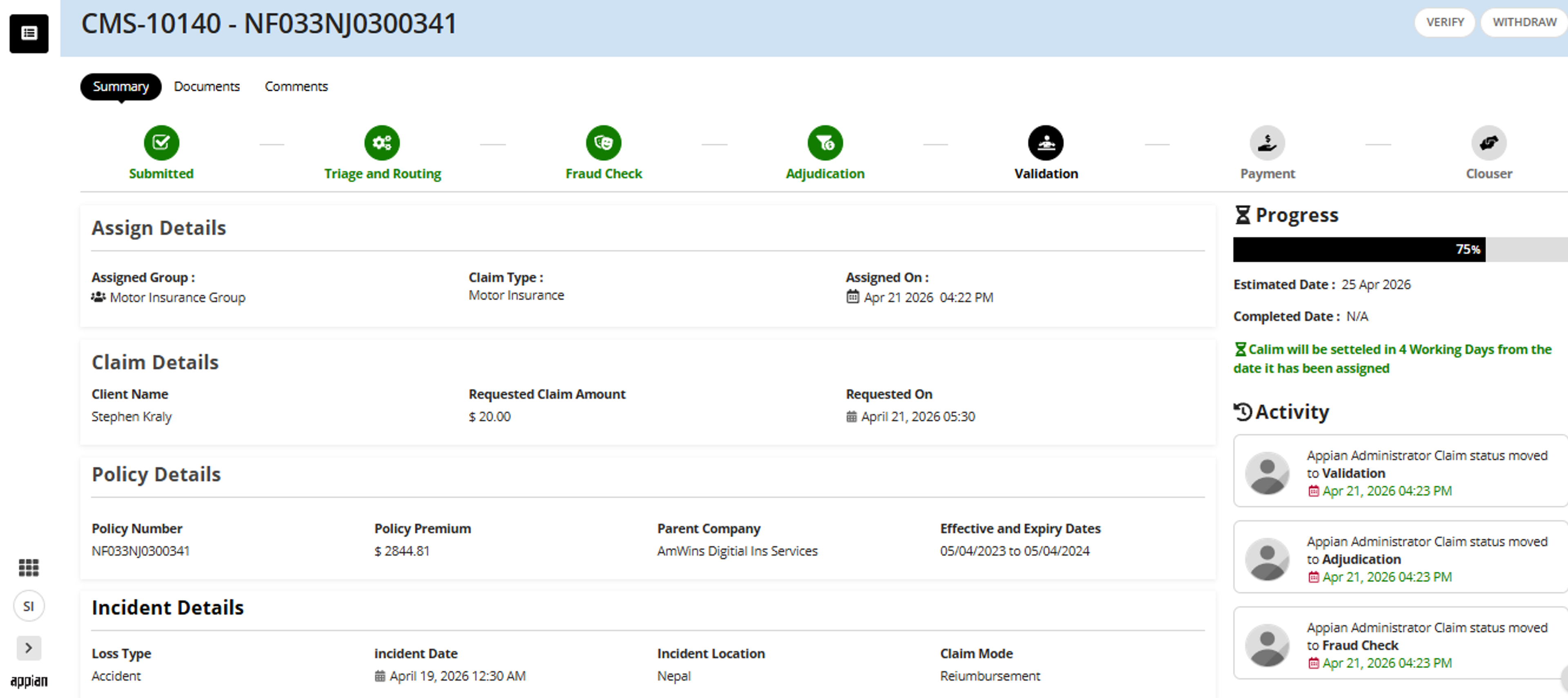 AI Powered Smart Claims Processing screenshot 2