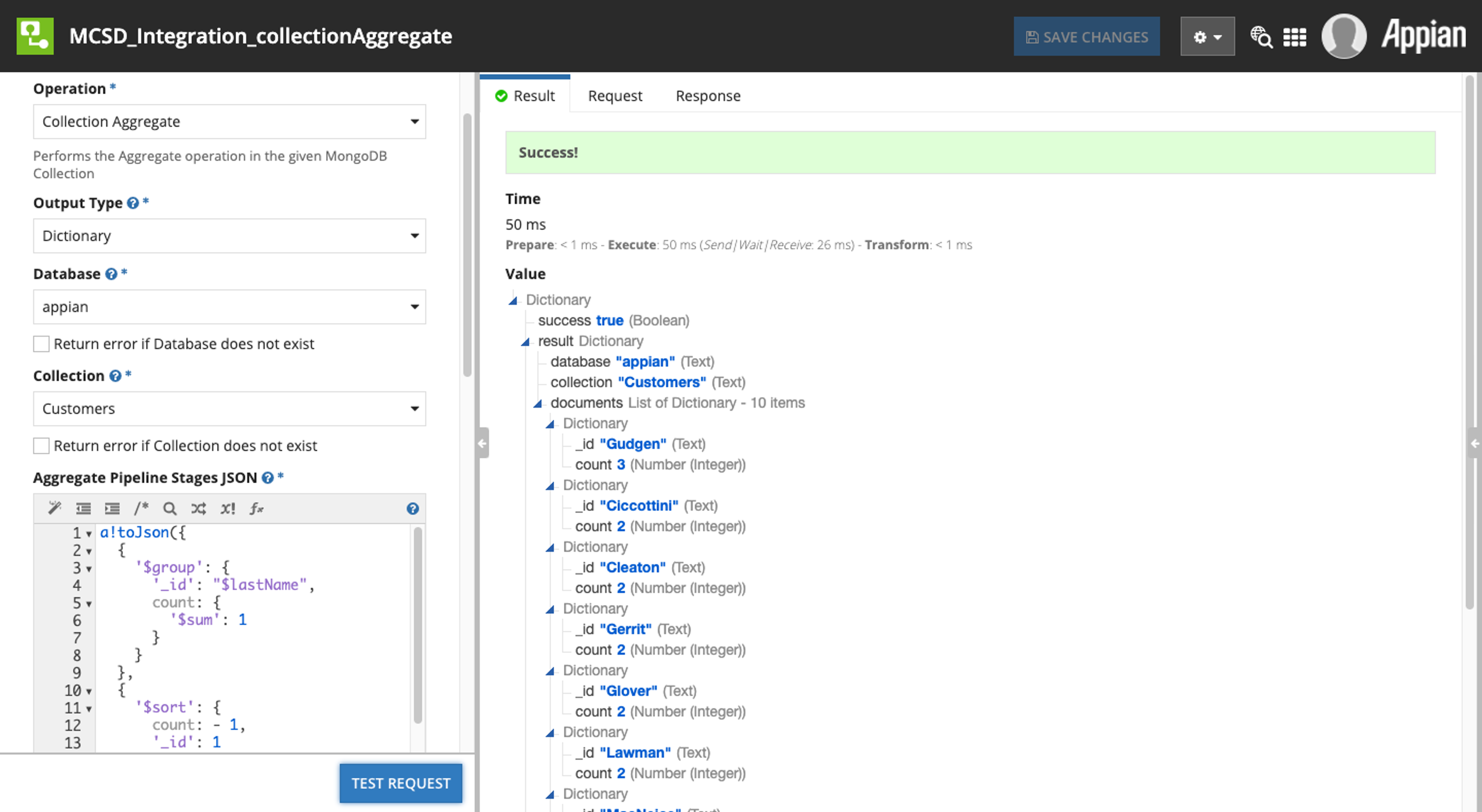 MongoDB Connected System screenshot 3