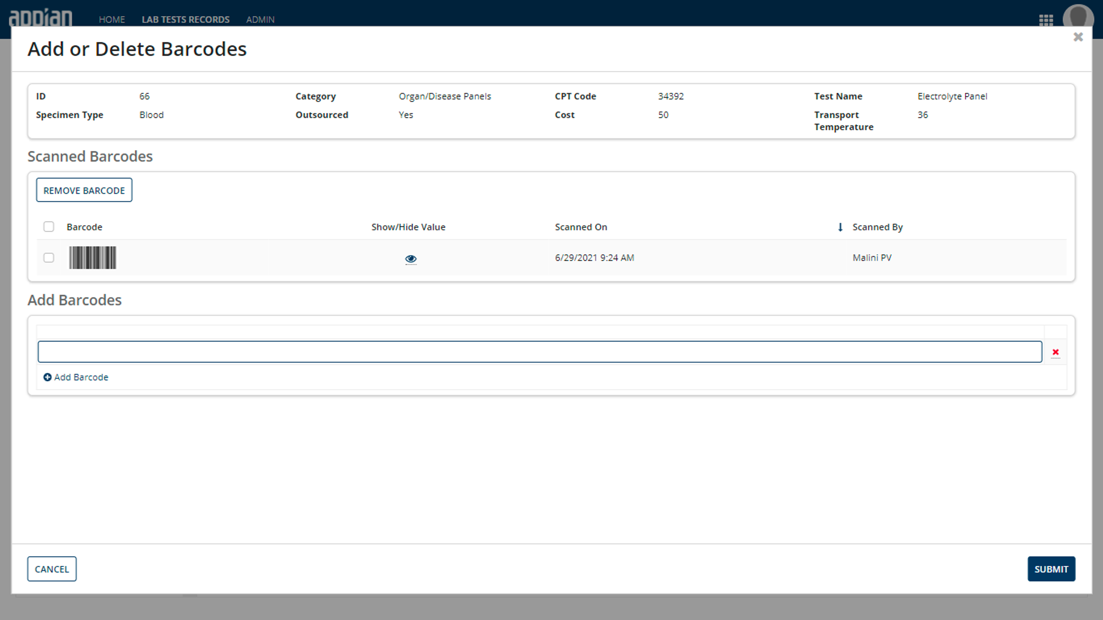 Laboratory Information Management System (LIMS) screenshot 7