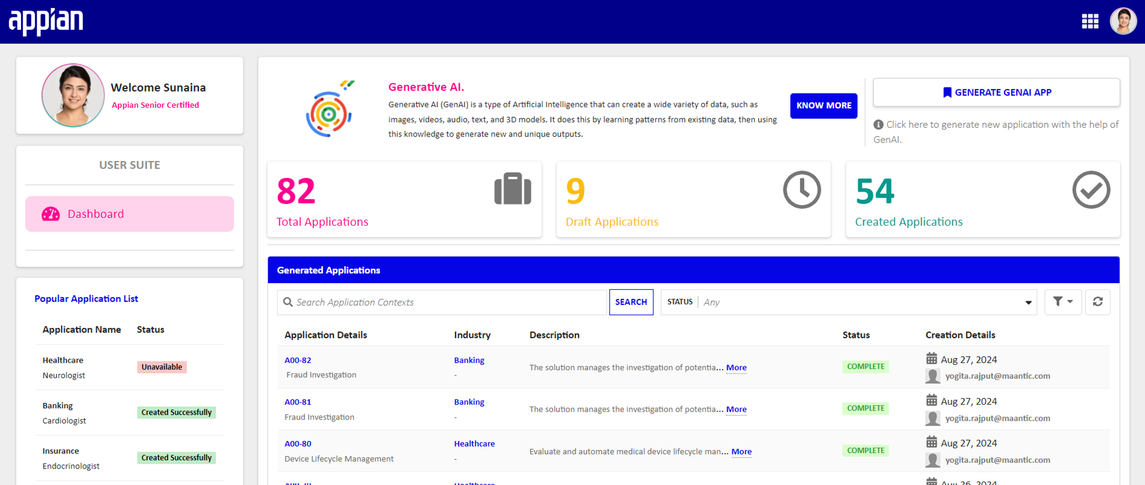 Maantic AI-Powered No-Code App Builder screenshot 1