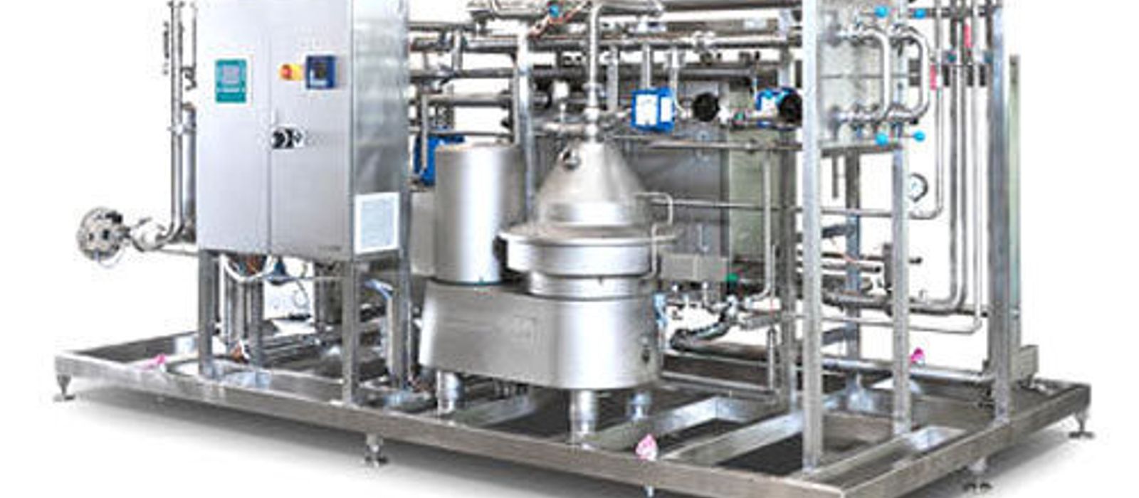 modern milk processing plant in India with stainless steel dairy machinery and pasteurization line