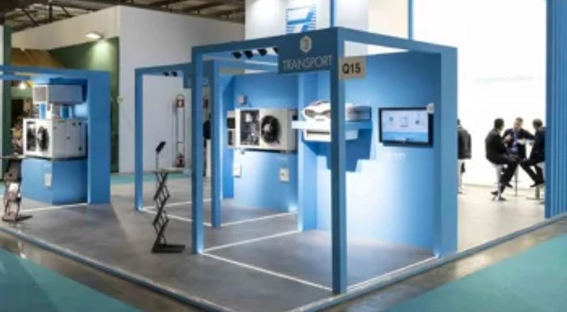 dairy exhibition India 2026 stall booking area with dairy machinery suppliers preparing booths