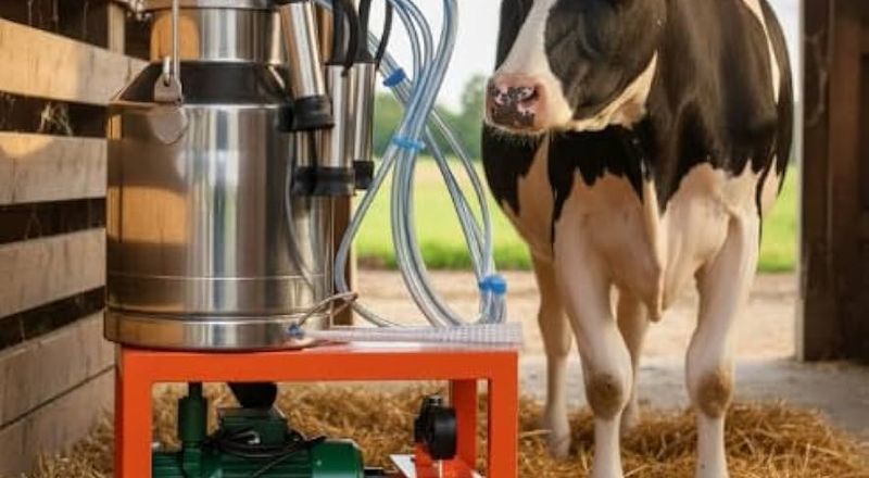 compact milking parlor setup for small dairy farm using milk production technology in India 2026