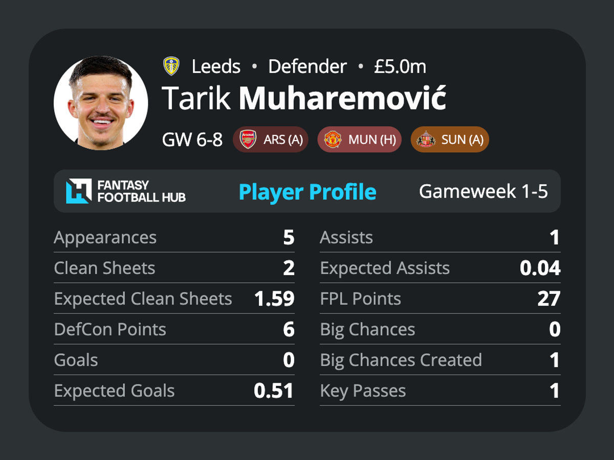 Tarik Muharemovic’s stats