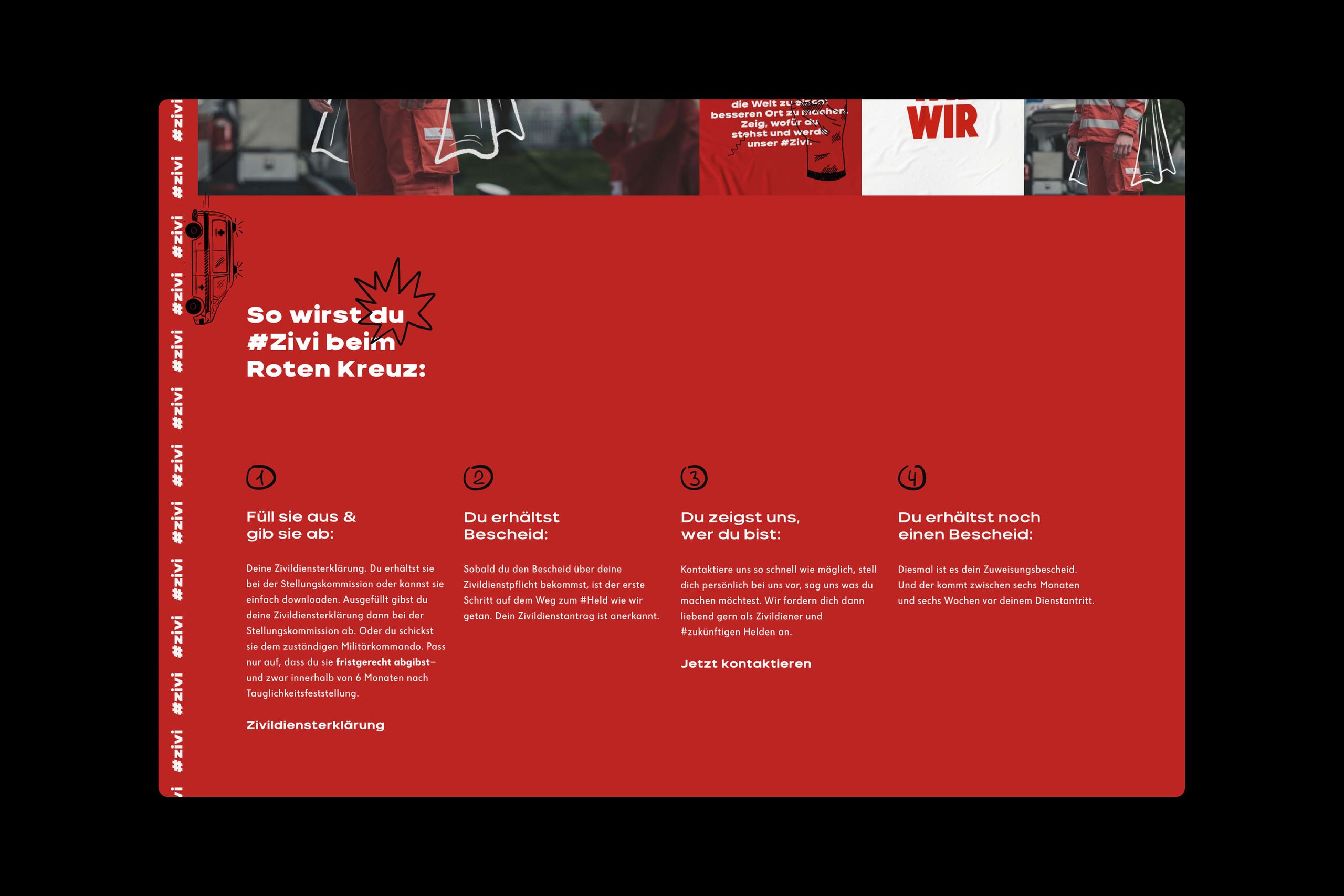 Rotes Kreuz Zivildiener Website