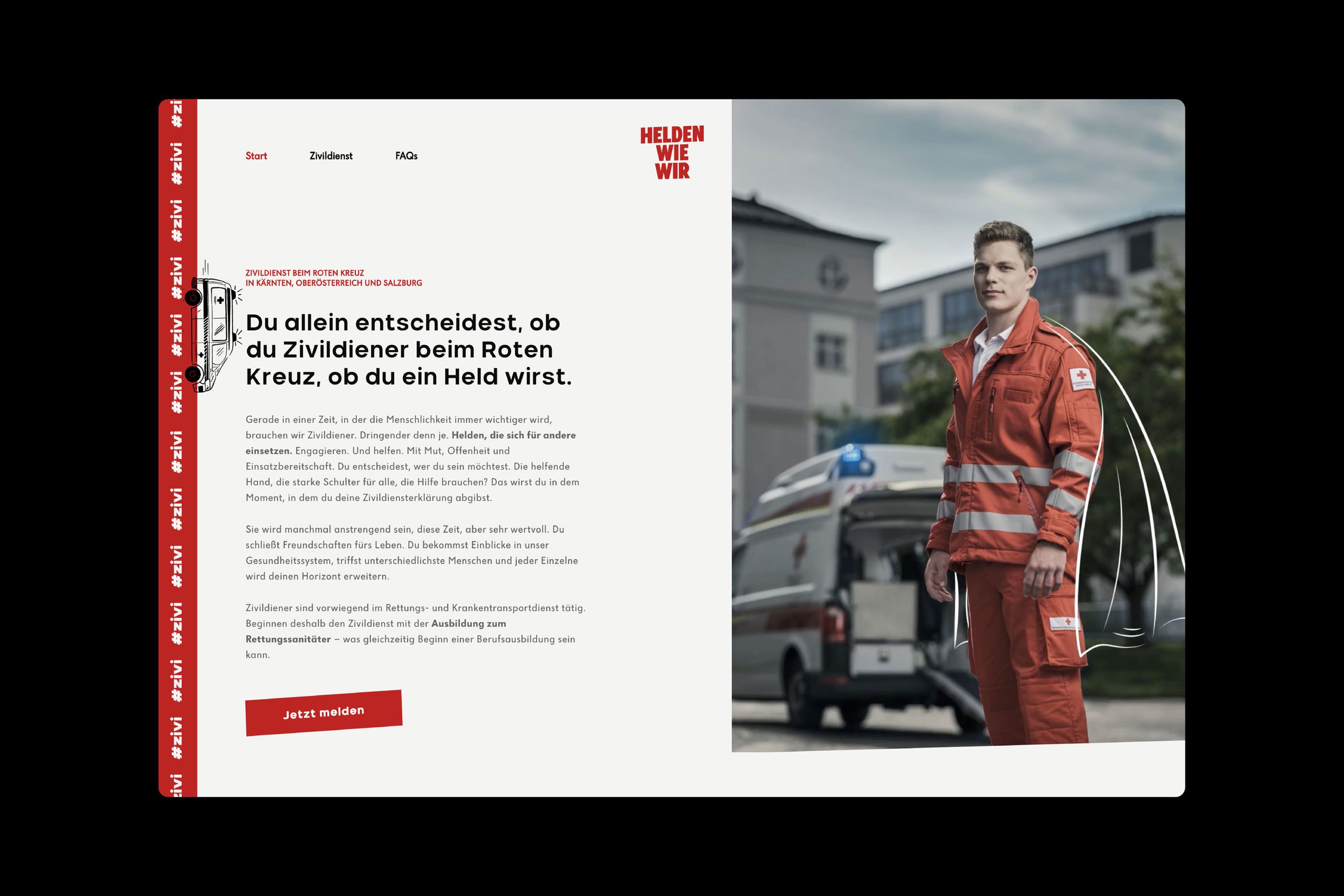 Rotes Kreuz Zivildiener Website