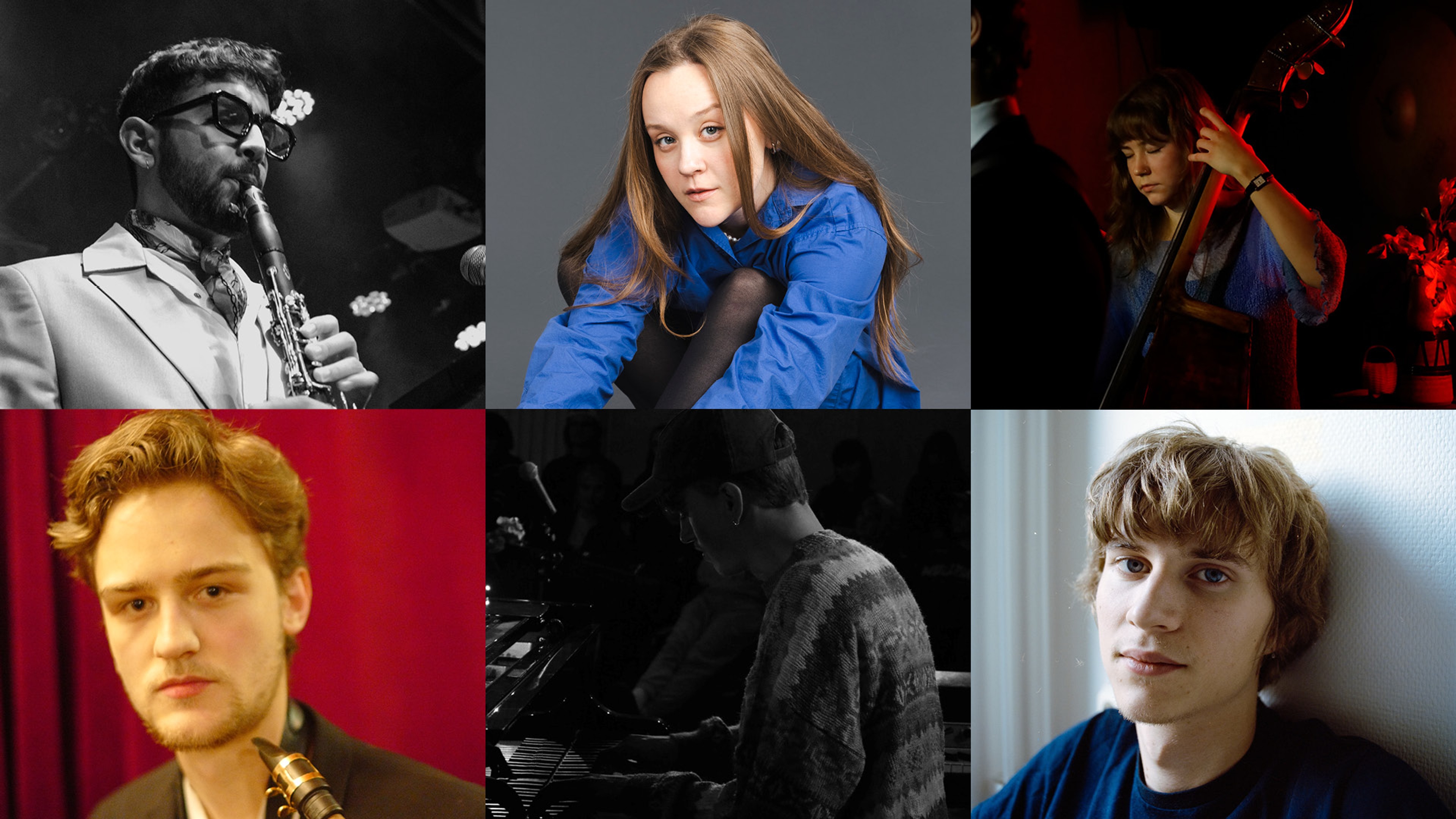 Kollage med porträttbilder medverkande gästartister.