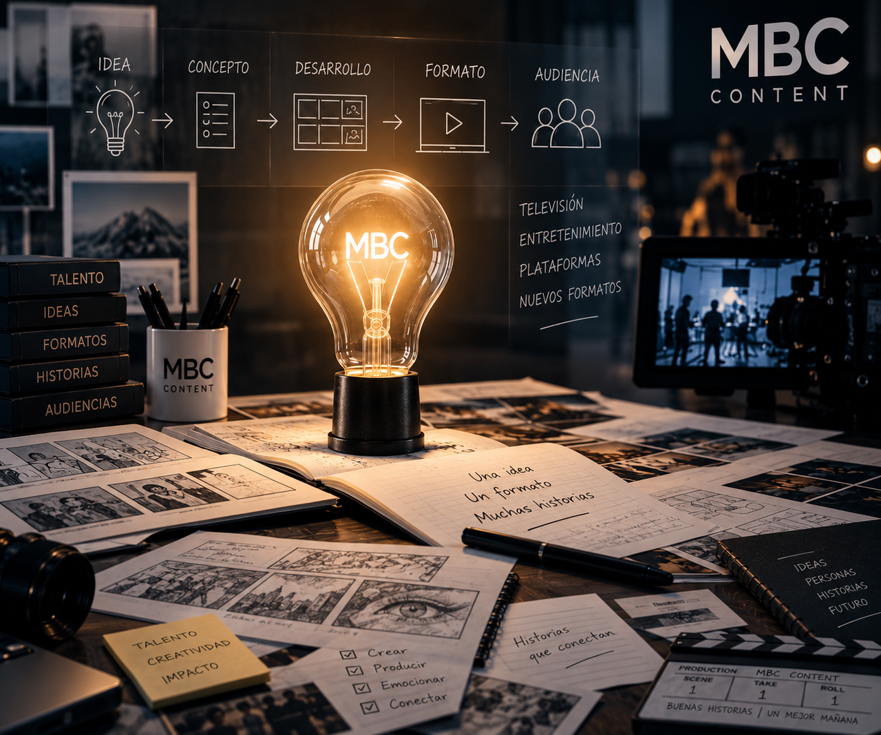 una mesa de mbc en la que arrancamos un proyecto desde el inicio