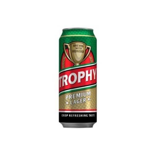 Trophy Lager Beer 50cl Can