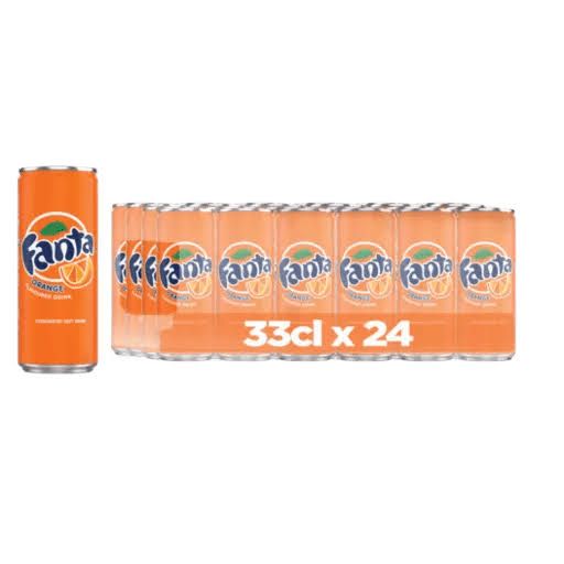 Fanta Orange Drink Can 33cl x24
