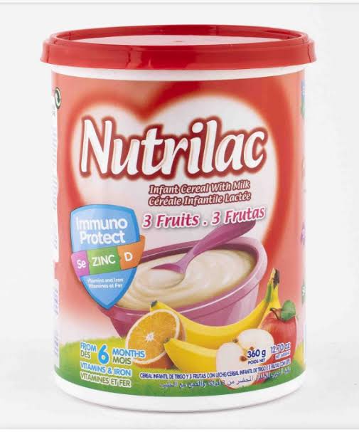 Nutrilac 3 Fruits Infant Cereal with Milk 360g