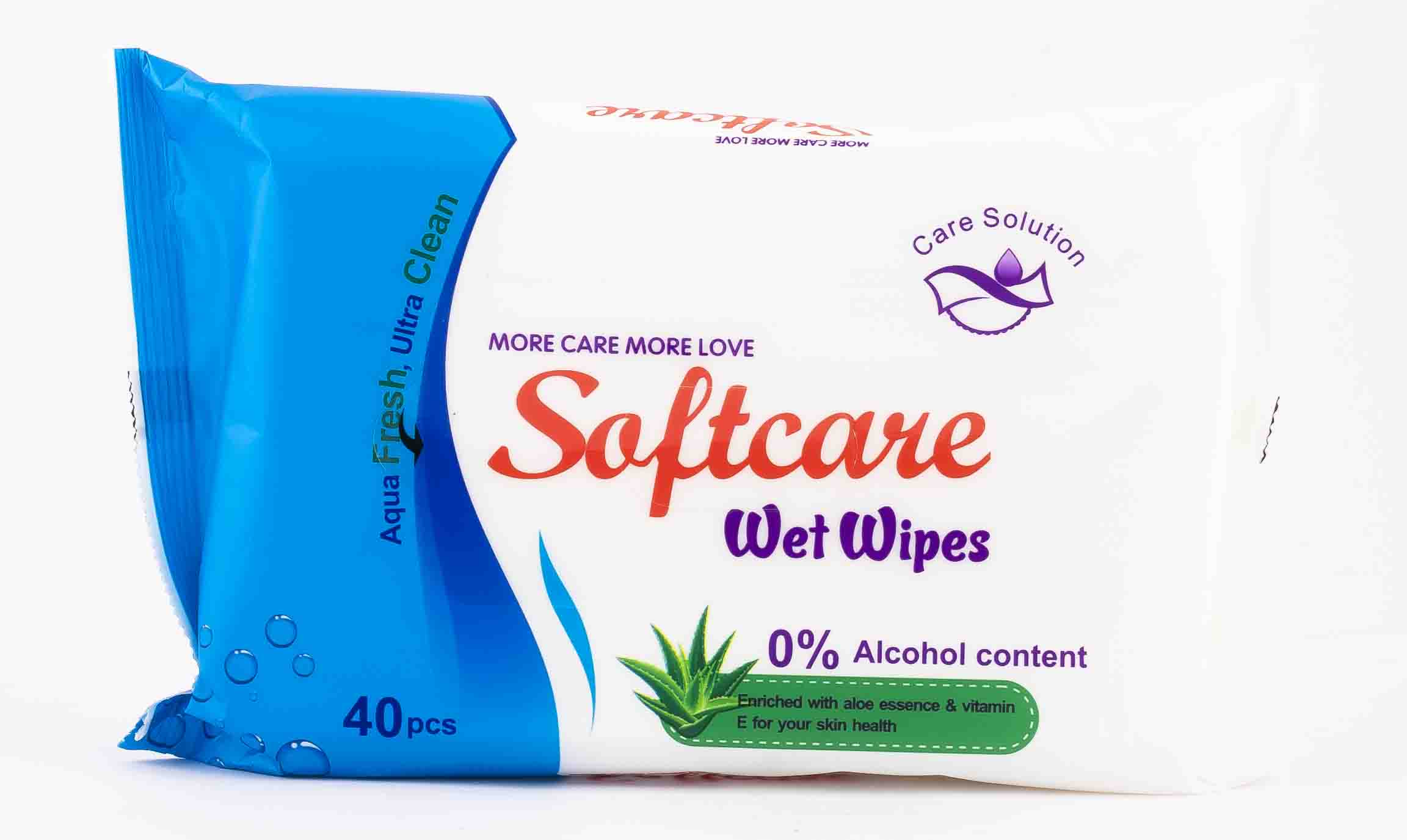 Softcare Wet Wipes 40 Pcs
