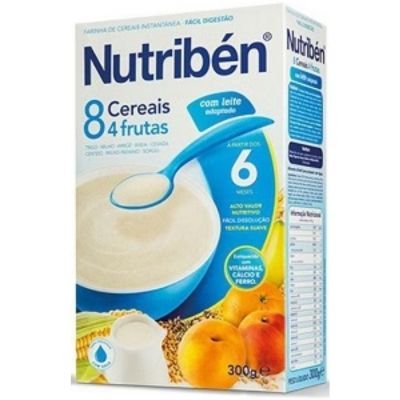 Nutriben 8 Cereals 4 Fruits With Milk 300g