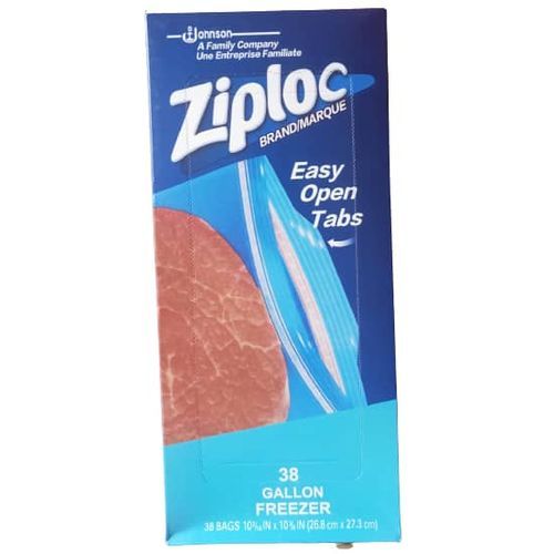 Ziploc Double Zipper 38 Gallon Freezer Bags