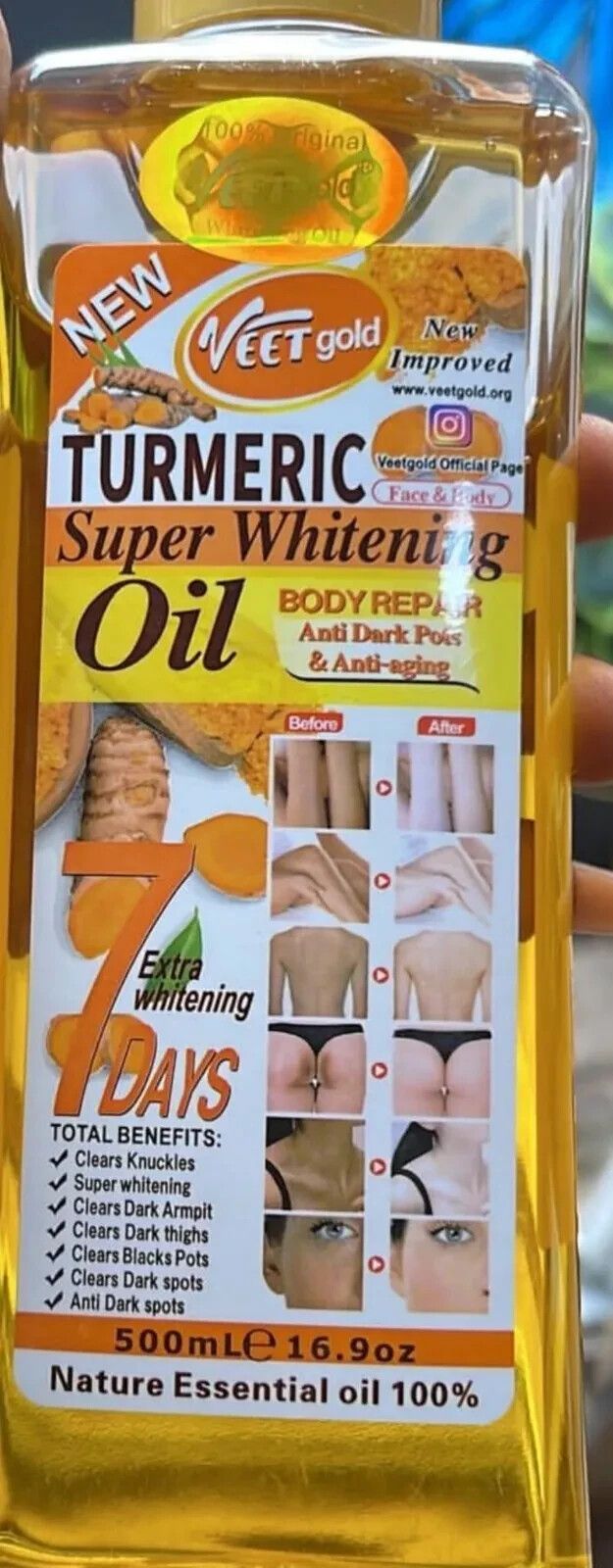 Turmeric Super Whitening Oil 500ml