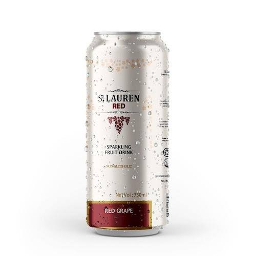 St. Lauren Sparkling Fruit Drink Red Grape 330ml