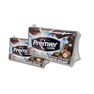 Premier Cool Shea Butter & Camwood Black Soap 110g