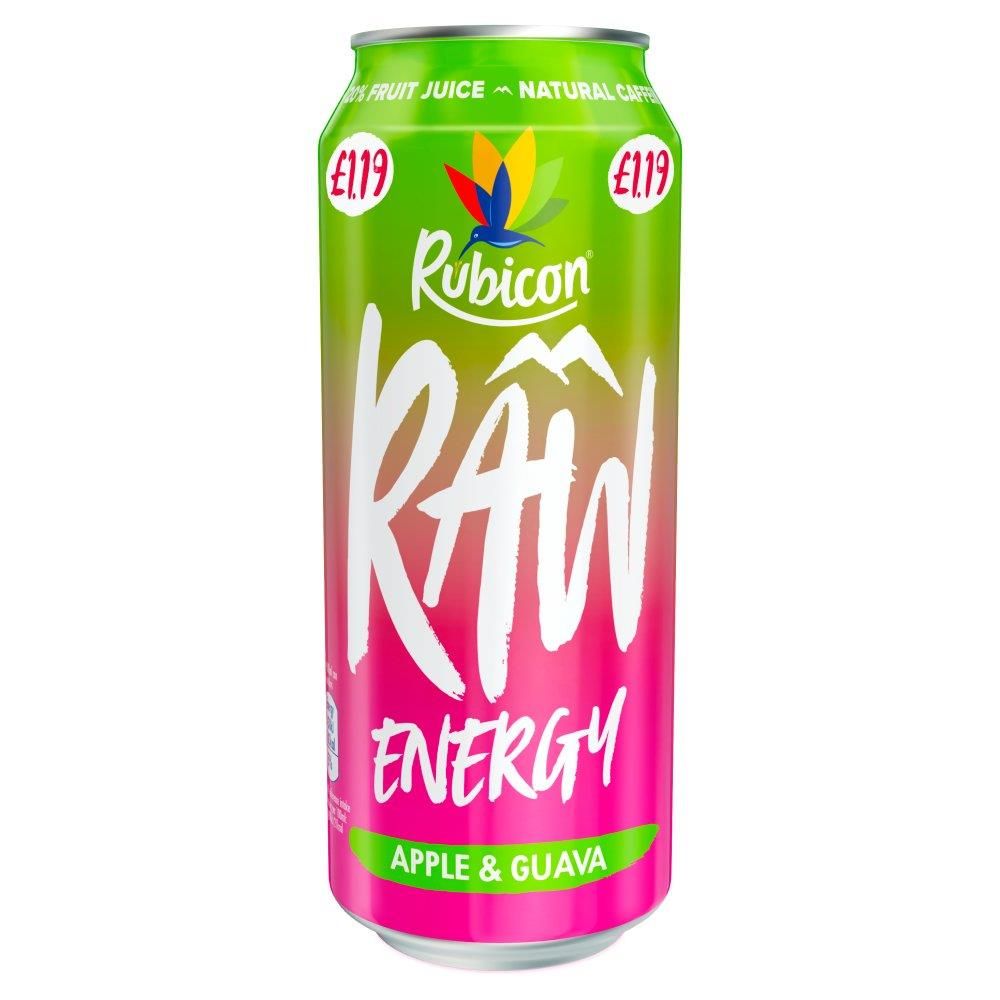 Rubicon Raw Energy Apple Guava Drink 500ml