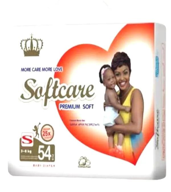 Softcare Premium Soft Diapers Small-Size 54 pieces